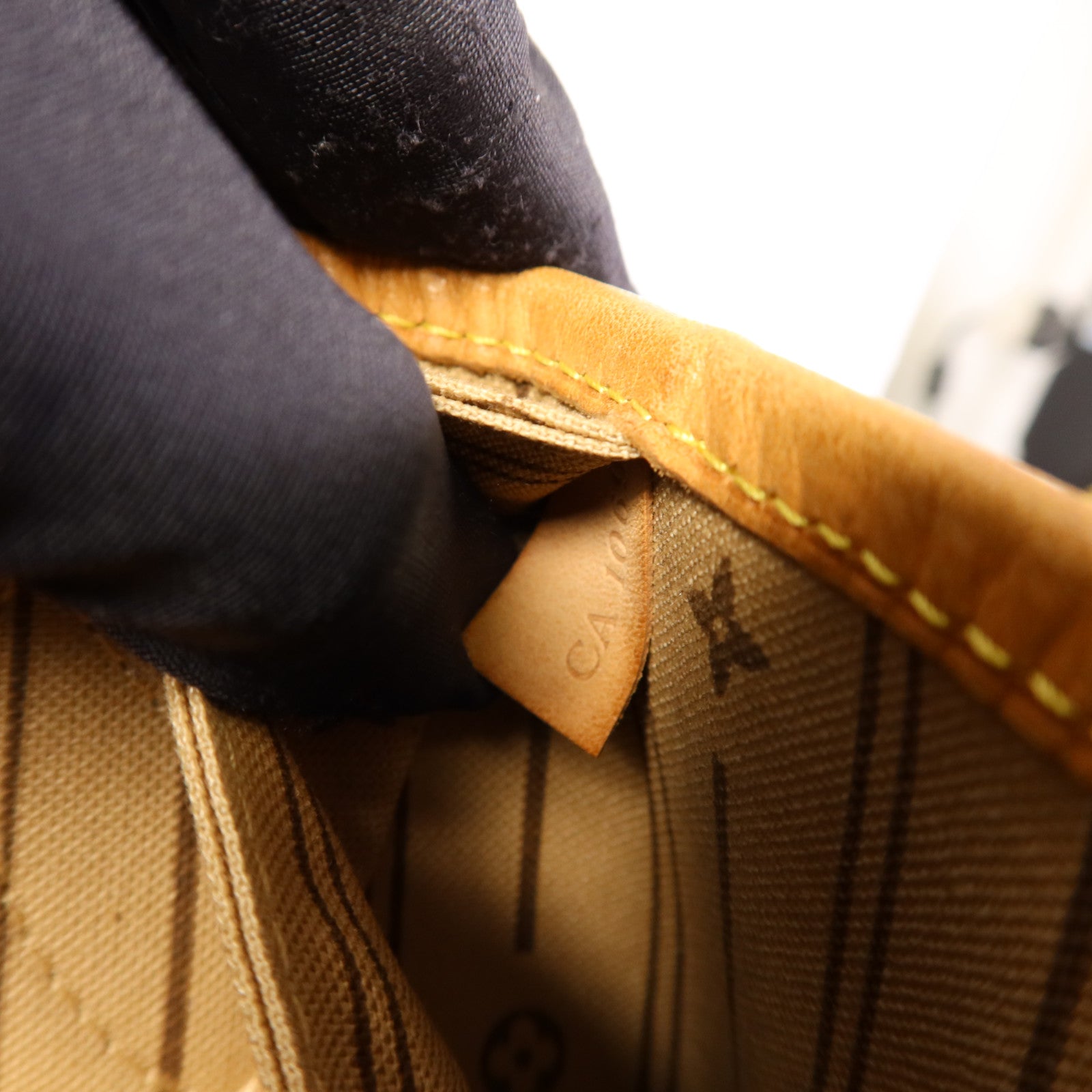 LOUIS VUITTON Monogram Neverfull MM金扣手挽袋