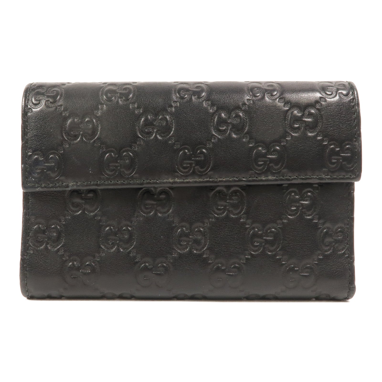 GUCCI 牛皮皮革Guccissima Flap Wallet錢包