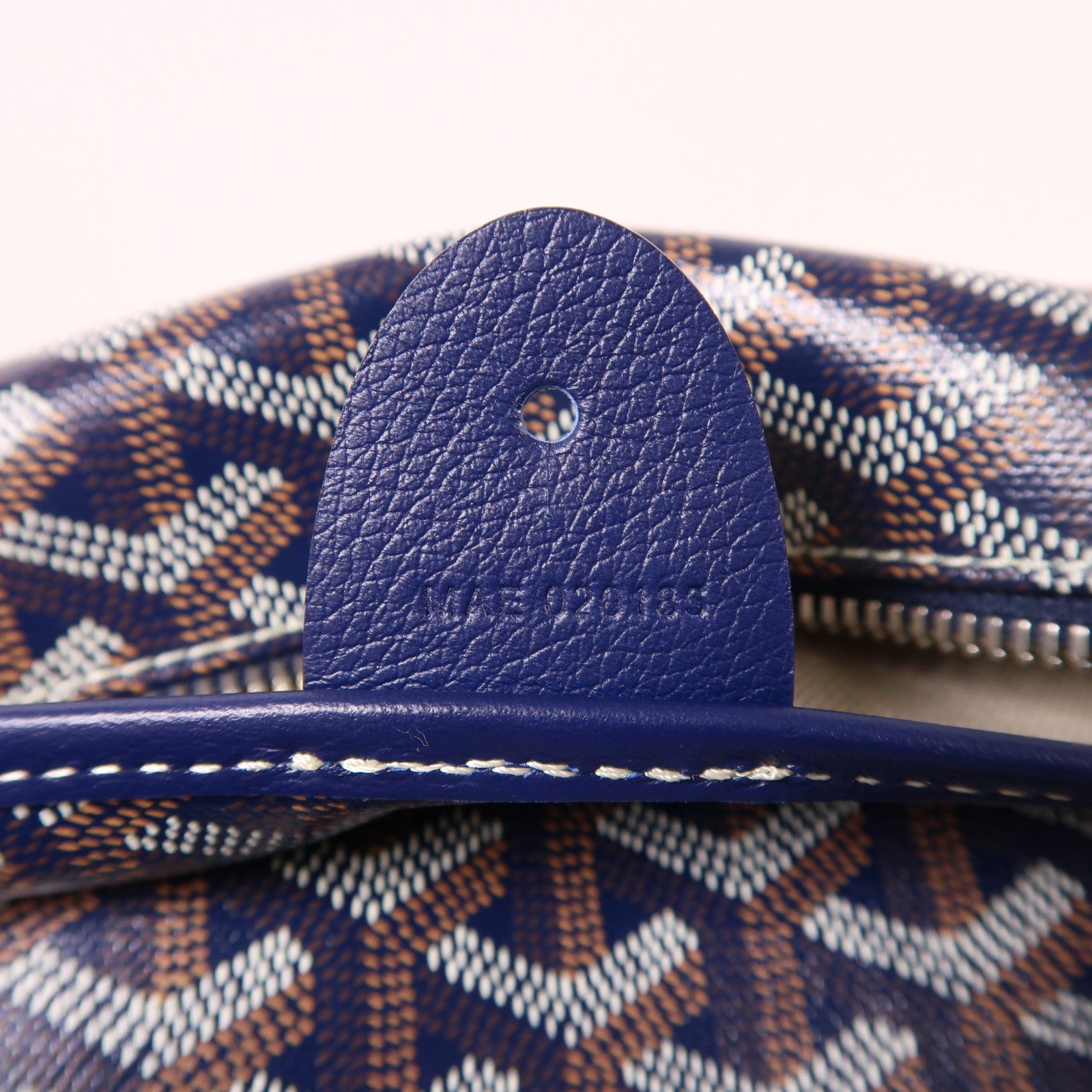 GOYARD 塗層帆布Artois GM銀扣肩背袋藍色
