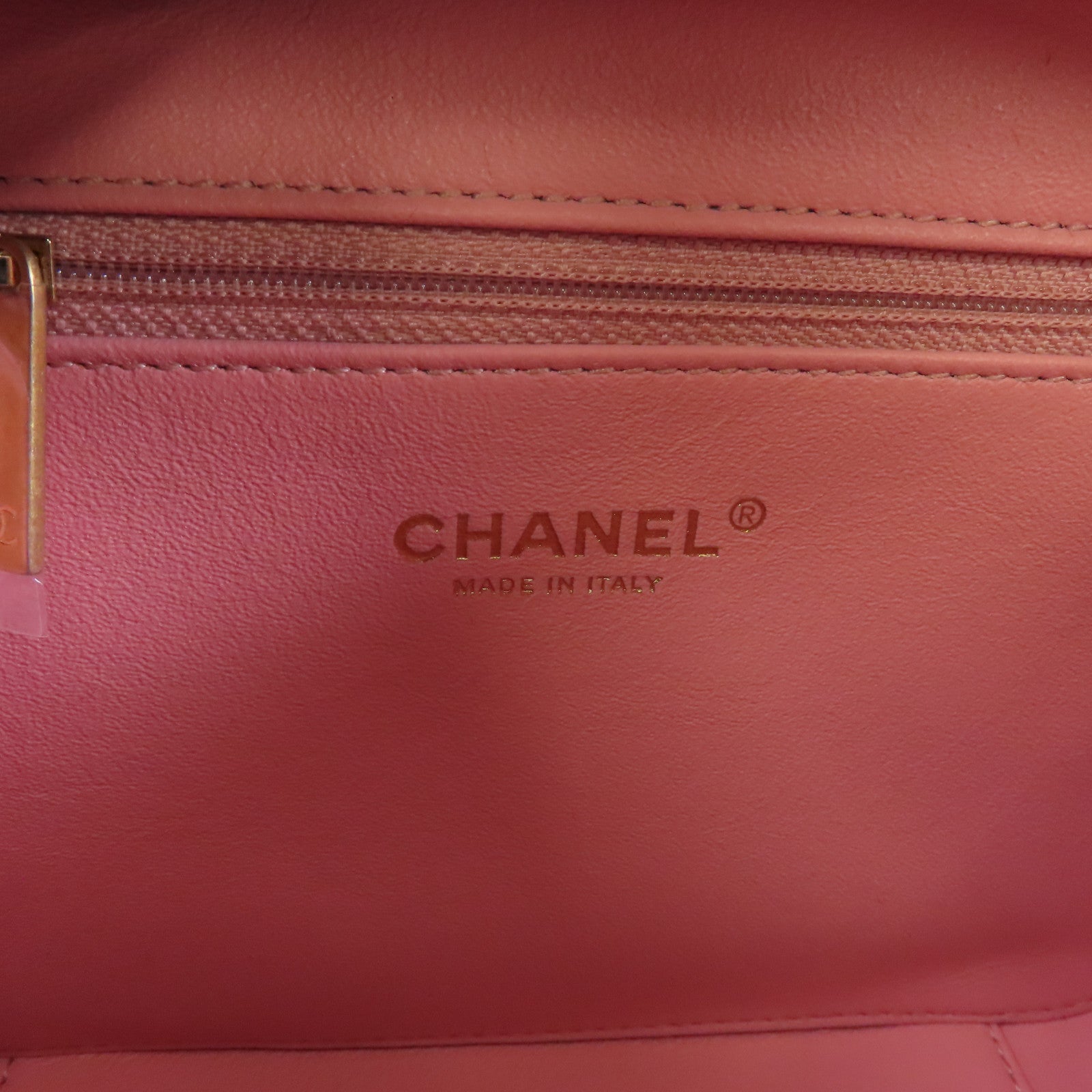 CHANEL 軟呢Vanity Case金扣手挽肩背兩用袋粉紅色