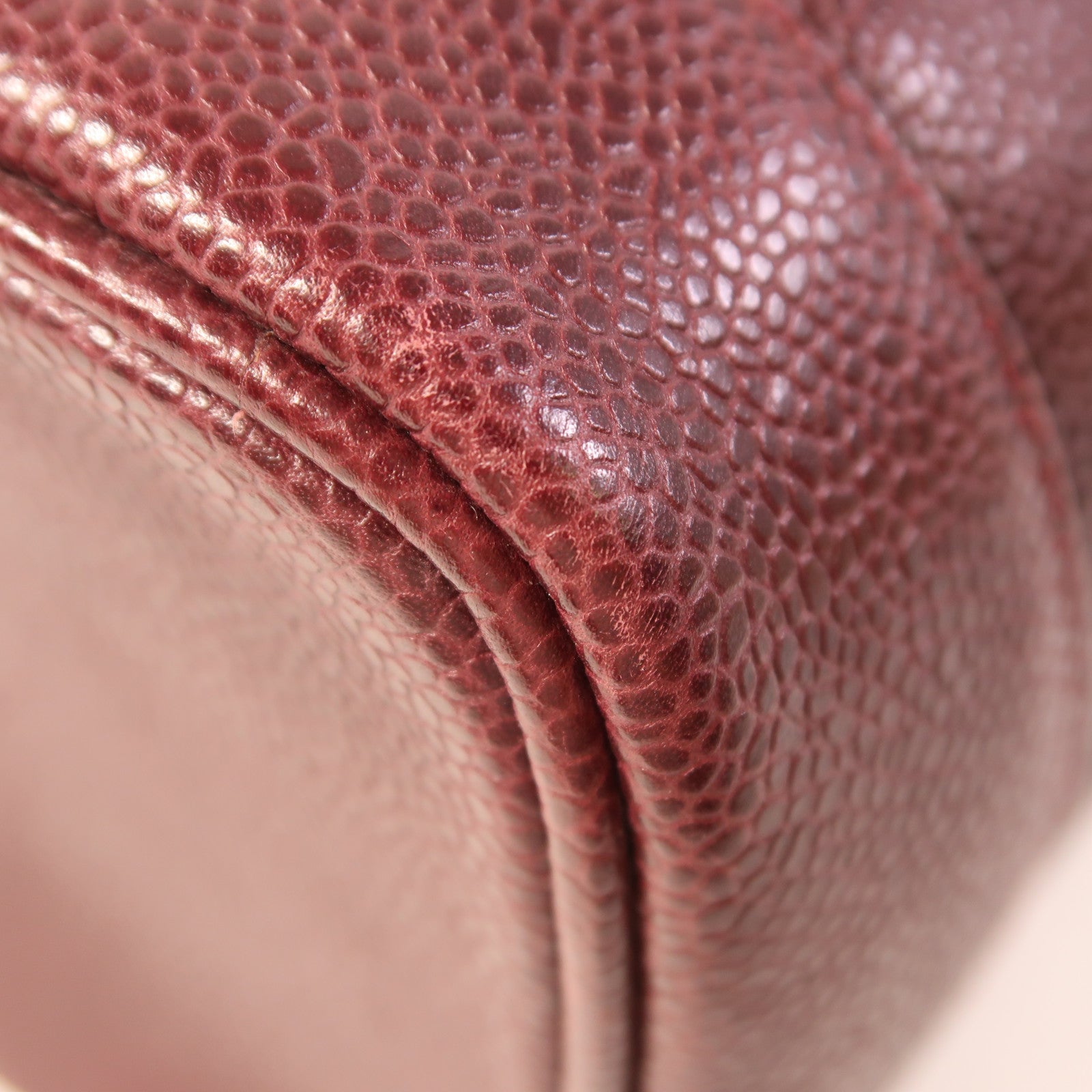 CHANEL 牛皮皮革Vanity Case金扣手挽袋