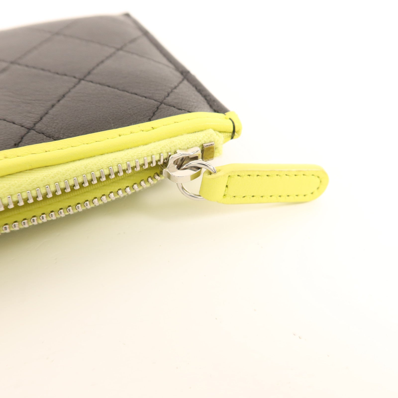 CHANEL 牛皮皮革Long Wallet銀扣長錢包