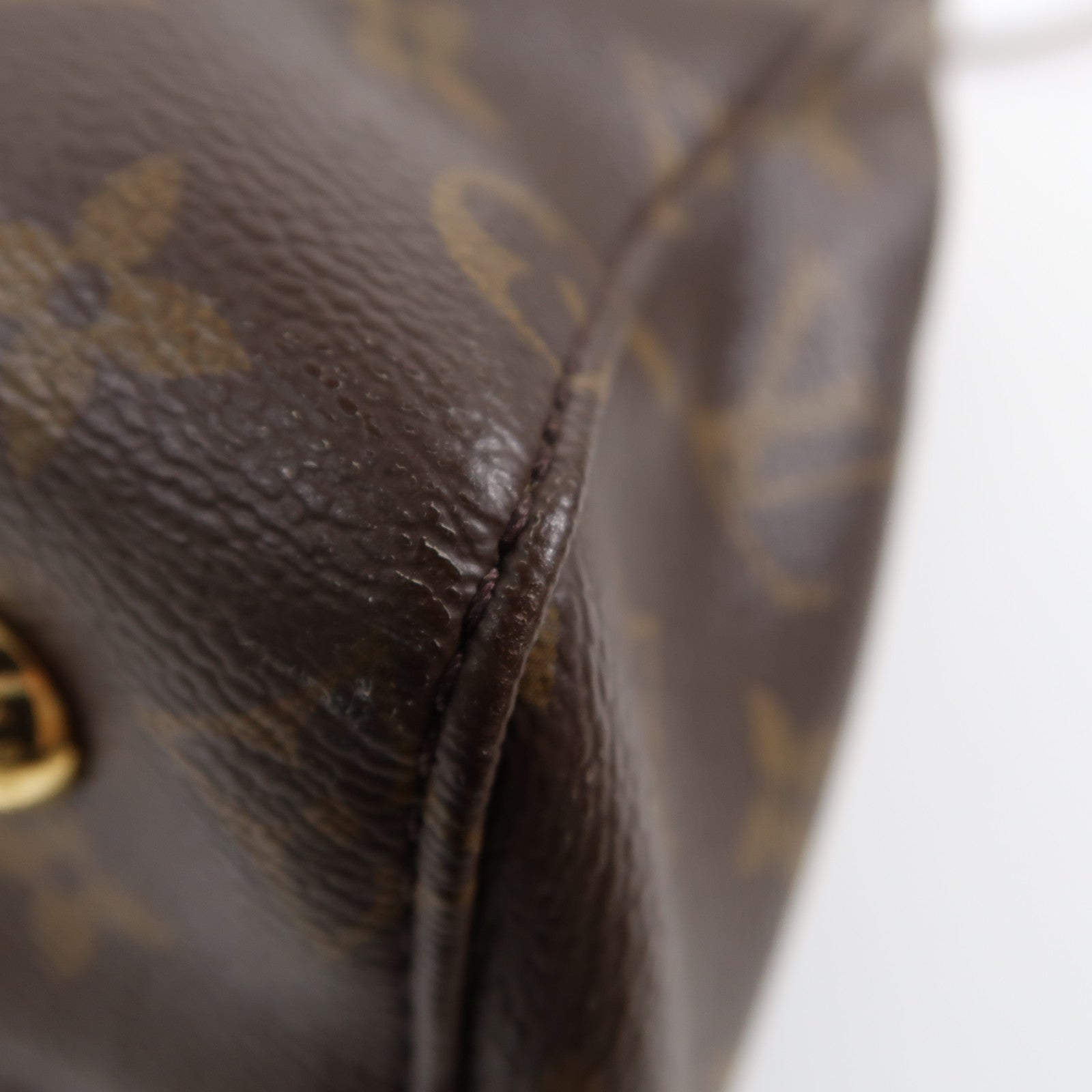 LOUIS VUITTON Monogram Venus金扣手挽肩背兩用袋啡色/紅色