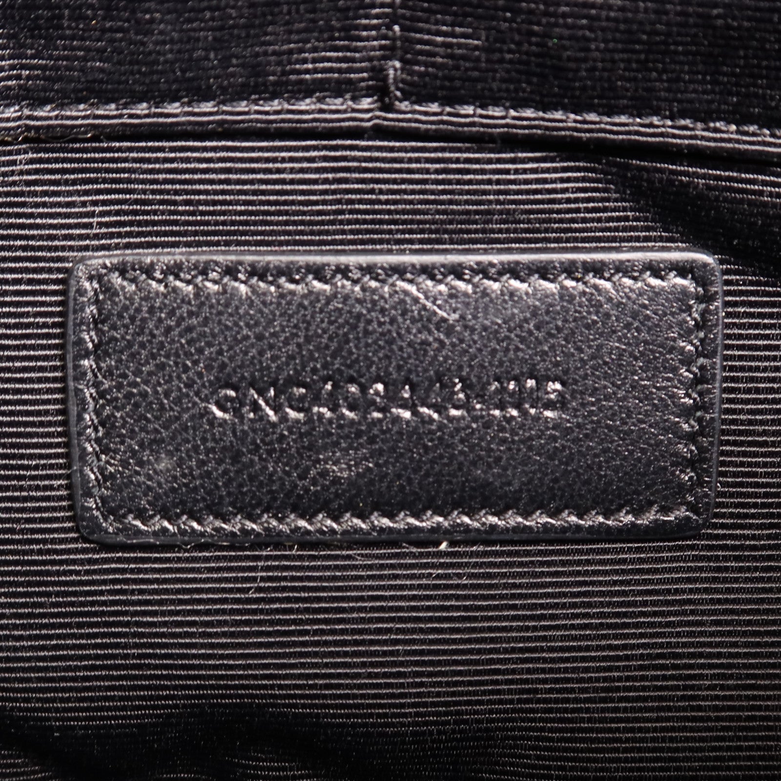 SAINT LAURENT 羊皮皮革Hand Bag銀扣手拿包