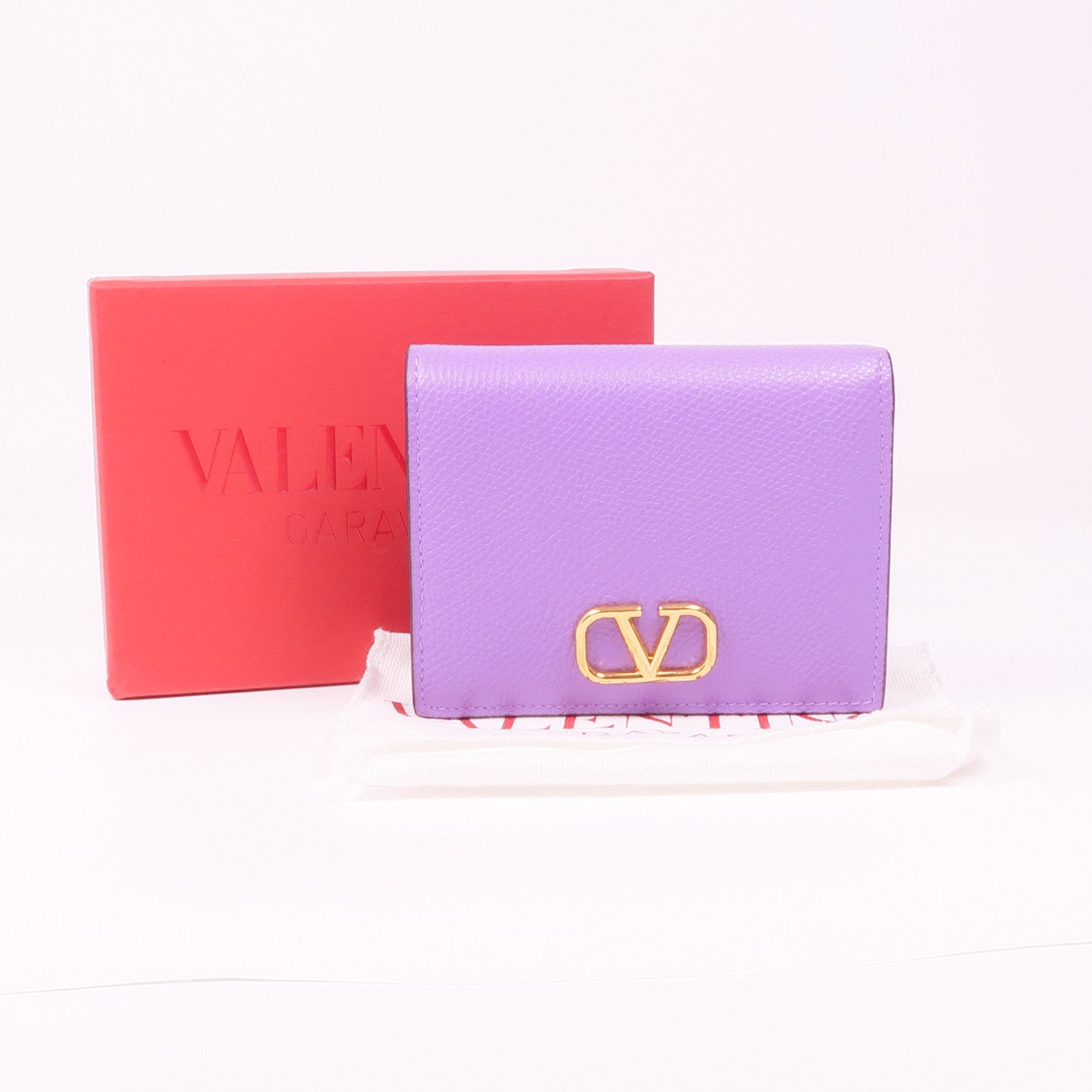 Valentino 皮革Wallet金扣錢包