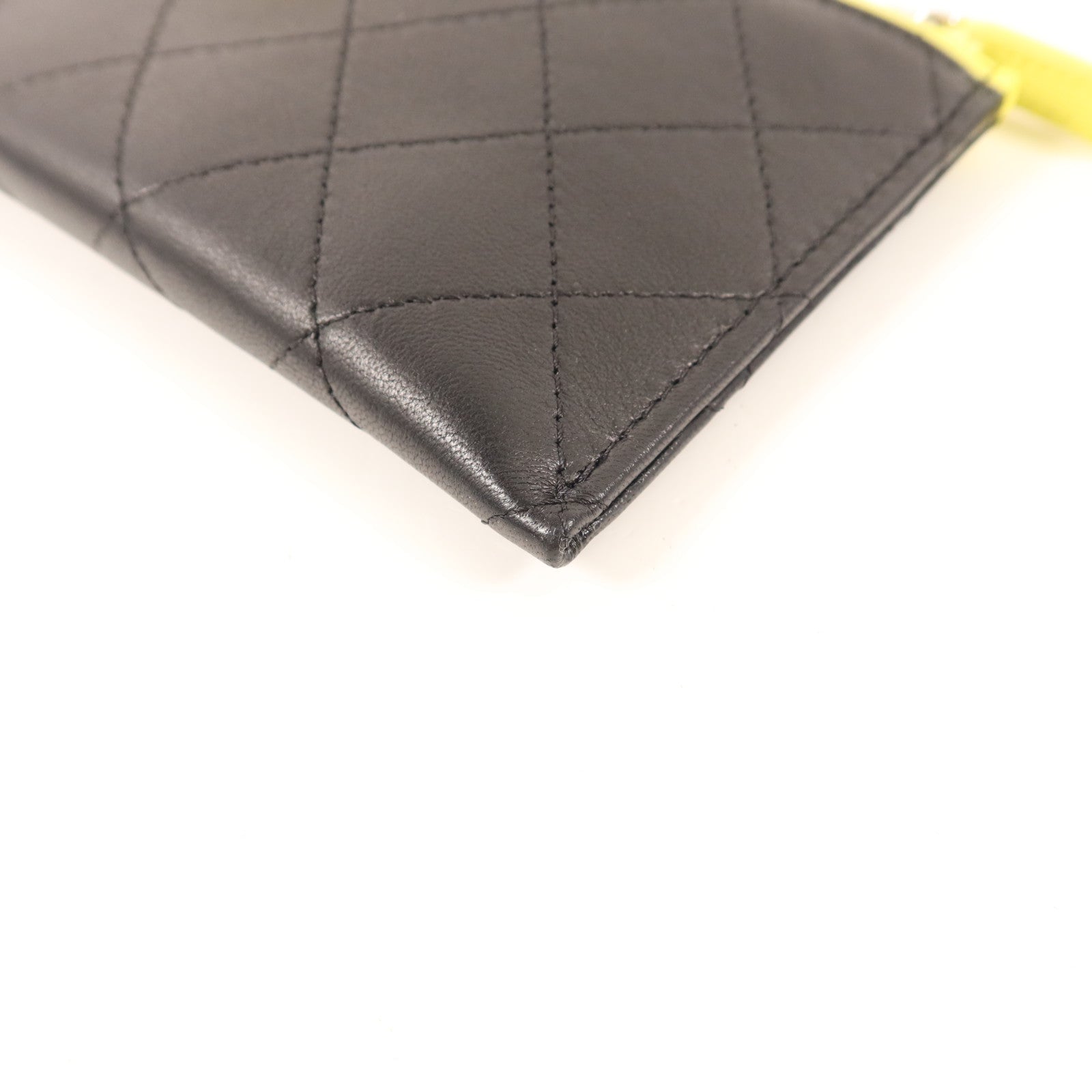 CHANEL 牛皮皮革Long Wallet銀扣長錢包
