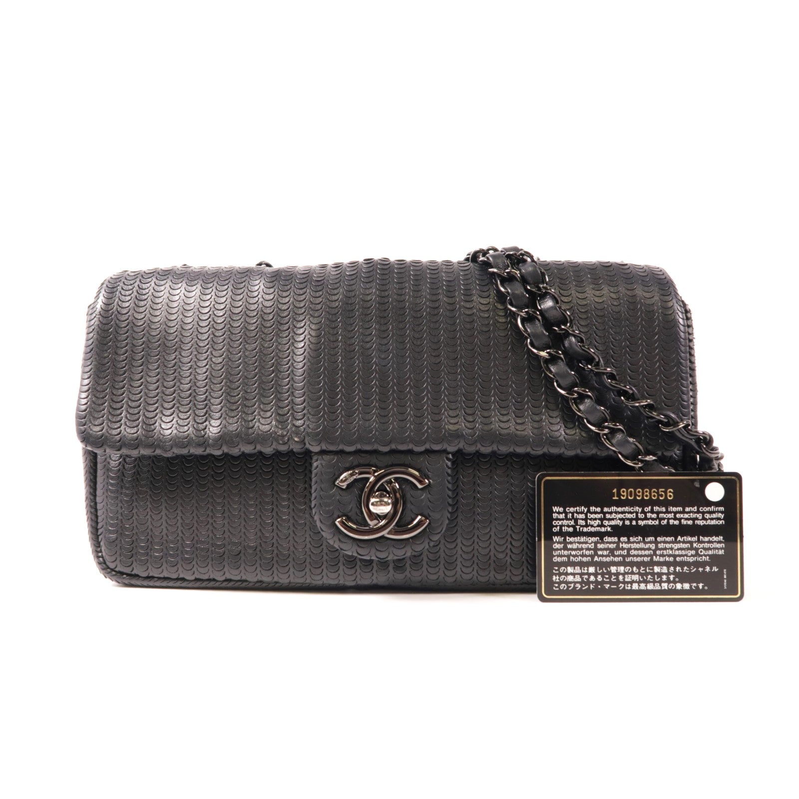 CHANEL 牛皮皮革Chain Shoulder鏈帶肩背袋