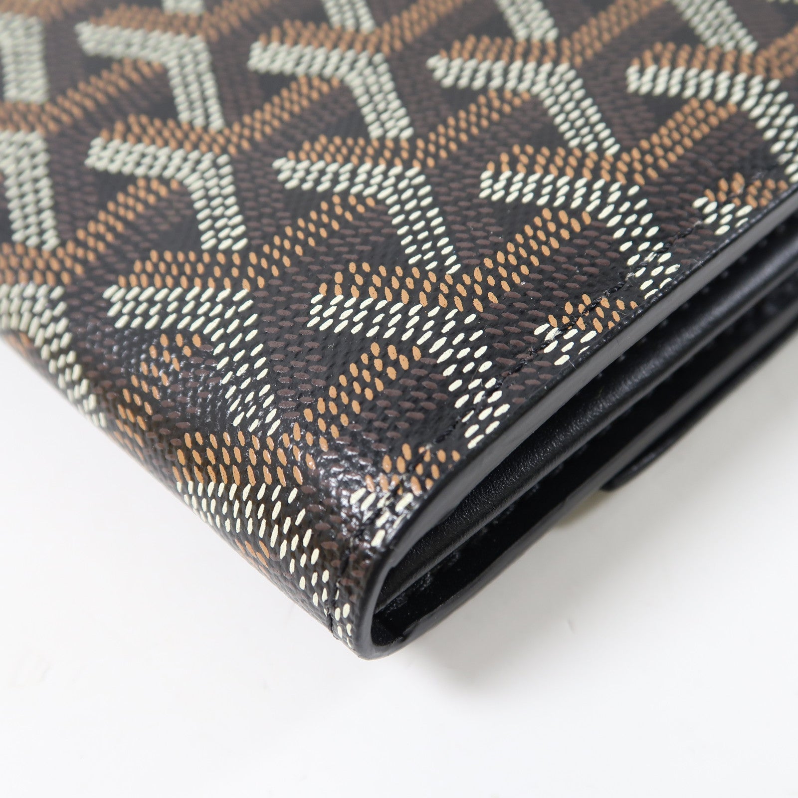 GOYARD 塗層帆布Varenne Continental銀扣肩背袋黑色/啡色