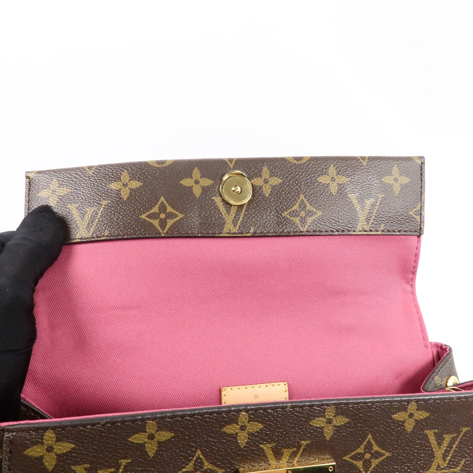 LOUIS VUITTON Monogram Cluny BB手挽肩背兩用袋