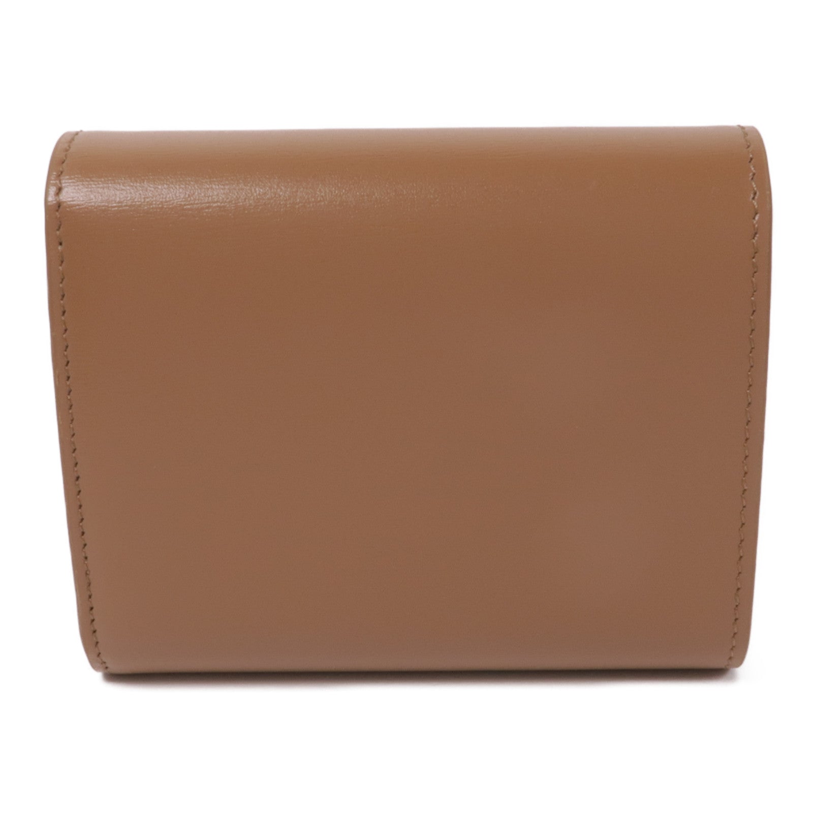 CELINE 牛皮皮革Small Flap Triomple Wallet金扣錢包