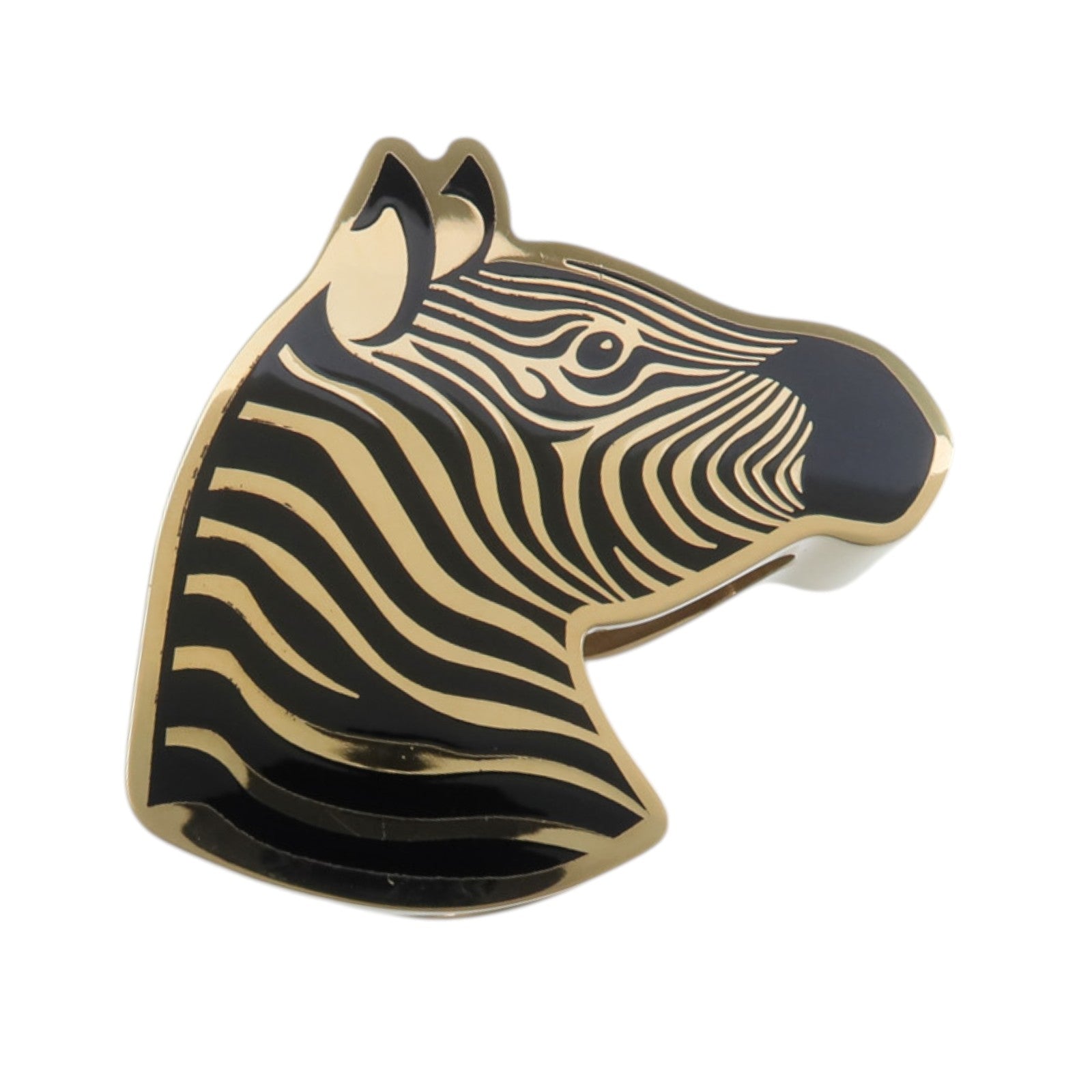 HERMES 金屬Zebra Scarf Ring絲巾扣