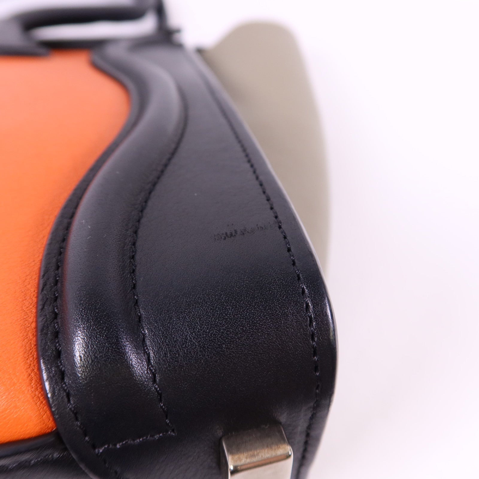 CELINE 牛皮皮革Micro Luggage銀扣手挽袋