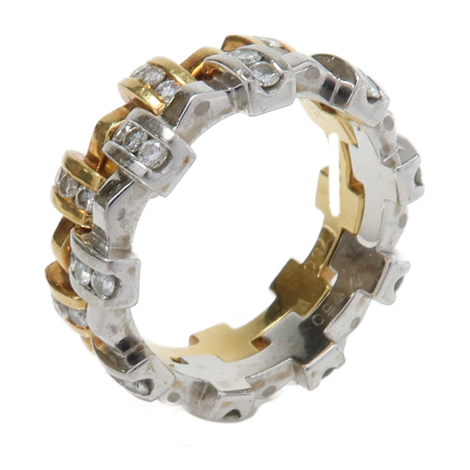 CHANEL 18K白金/黃金Diamond Ring鑽石戒指Chanel#50/US#5