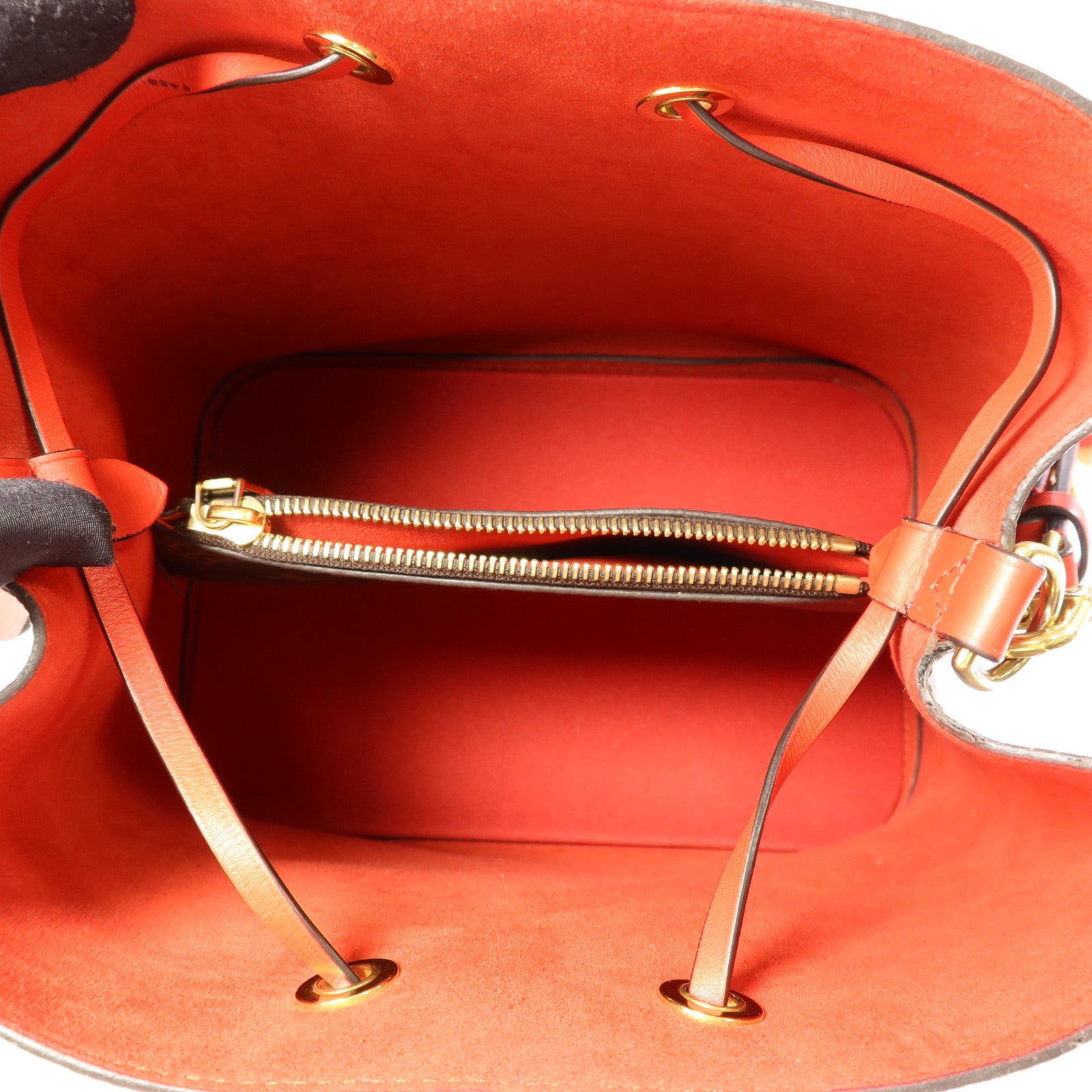 LOUIS VUITTON Monogram Neo Noe Bucket Bag金扣肩背袋Coquelicot