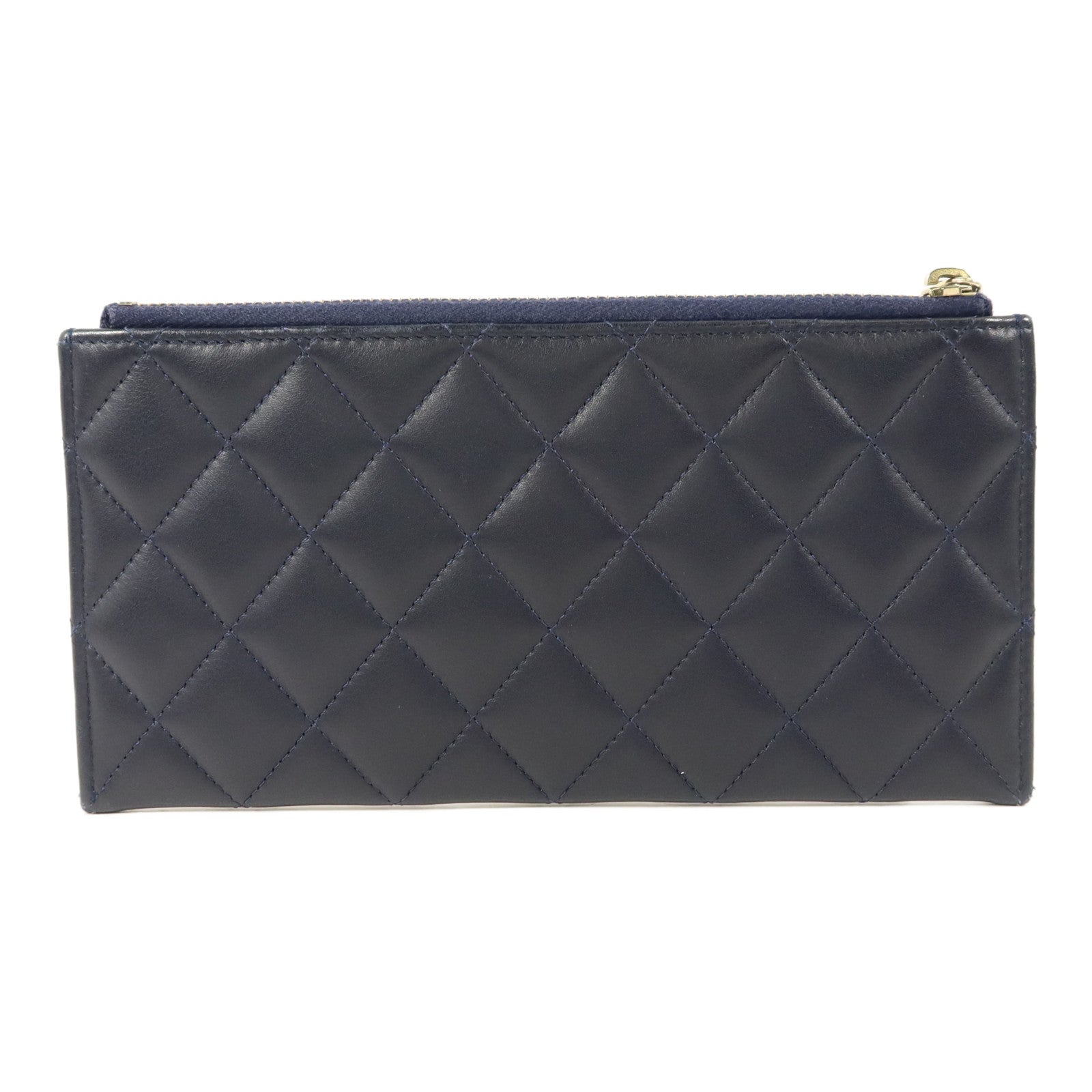 CHANEL 羊皮皮革Boy Zipper Long Wallet長錢包