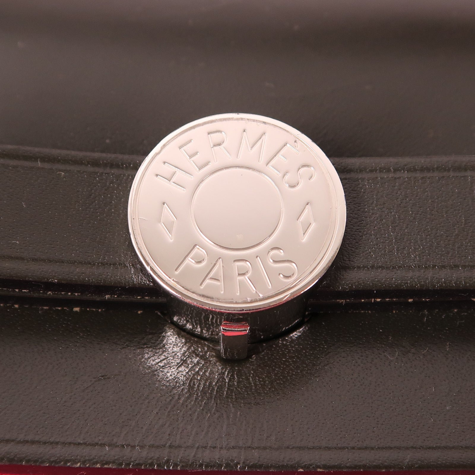 HERMES 帆布Herbag PM銀扣手挽肩背兩用袋