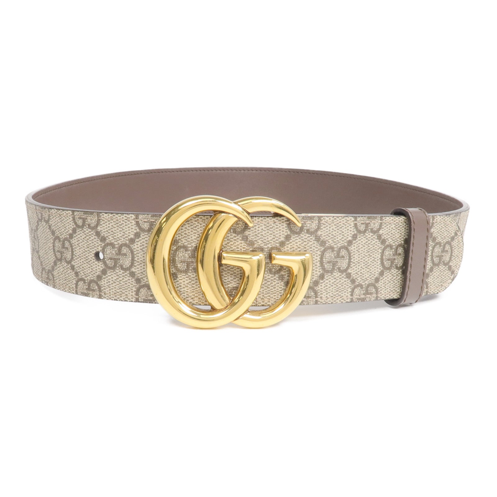 GUCCI 塗層帆布GG Marmont Belt 75cm金扣皮帶