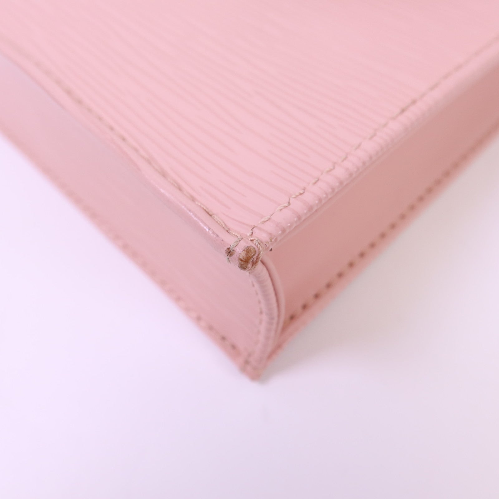 LOUIS VUITTON Epi Petit Sac Plat銀扣手挽肩背兩用袋