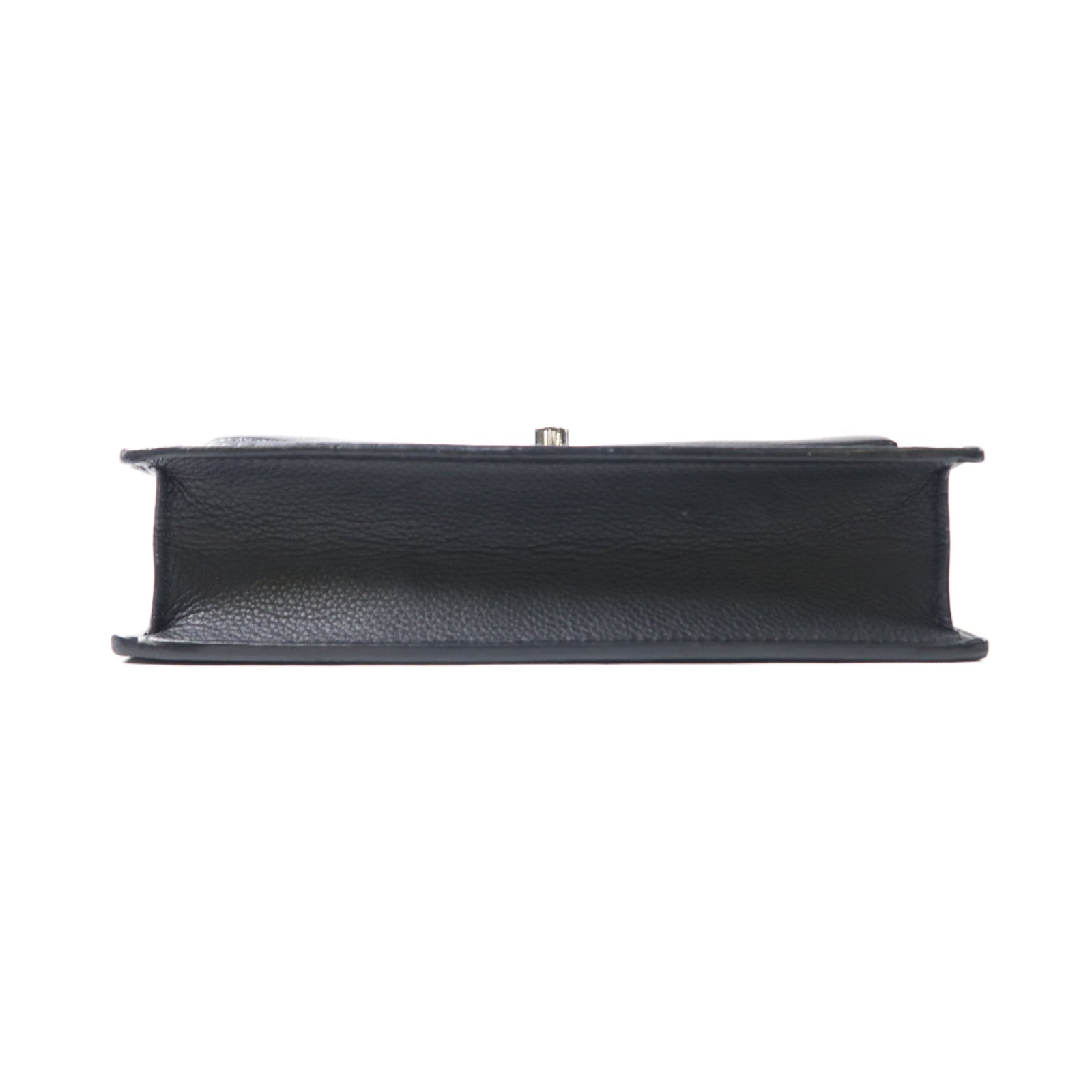 LOUIS VUITTON 牛皮皮革Mylockme銀扣鏈帶肩背袋黑色