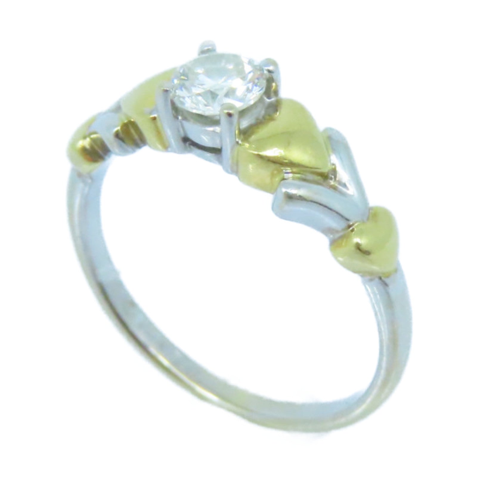 JEWELRY 18K黄金/白金Diamond Ring钻石戒指US#6.25