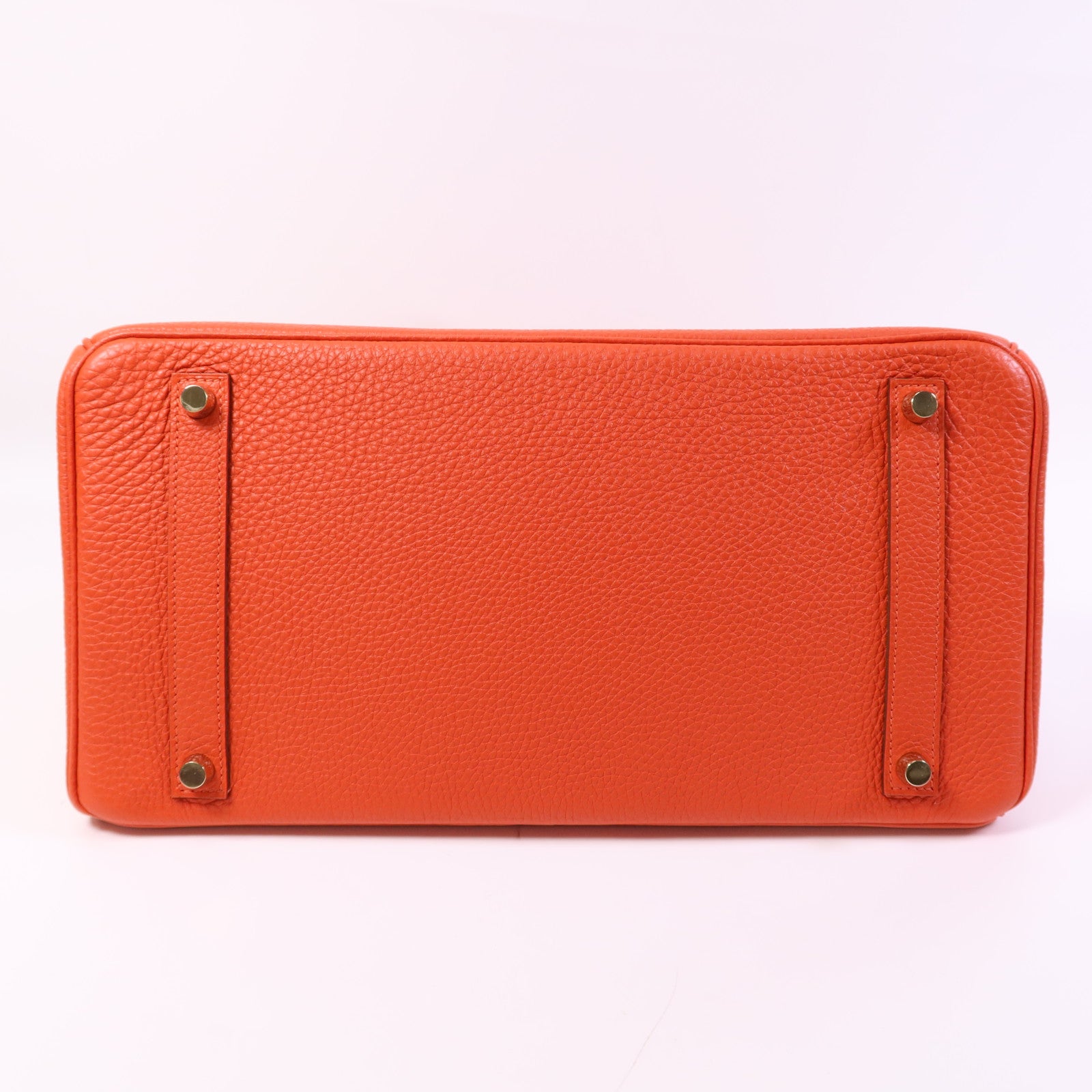 HERMES Togo皮革Birkin 35金扣手挽袋Rouge Tomate