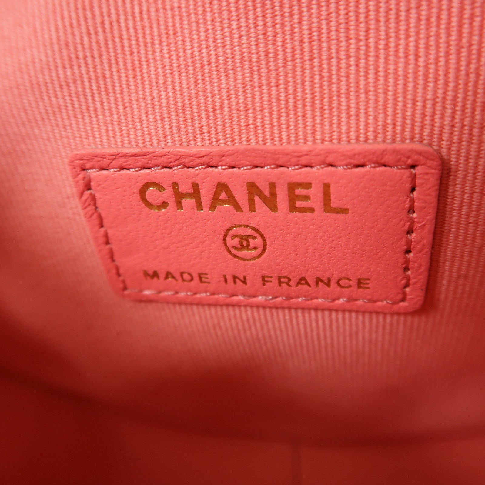CHANEL 羊皮皮革CC in Love Heart金扣鏈帶肩背袋