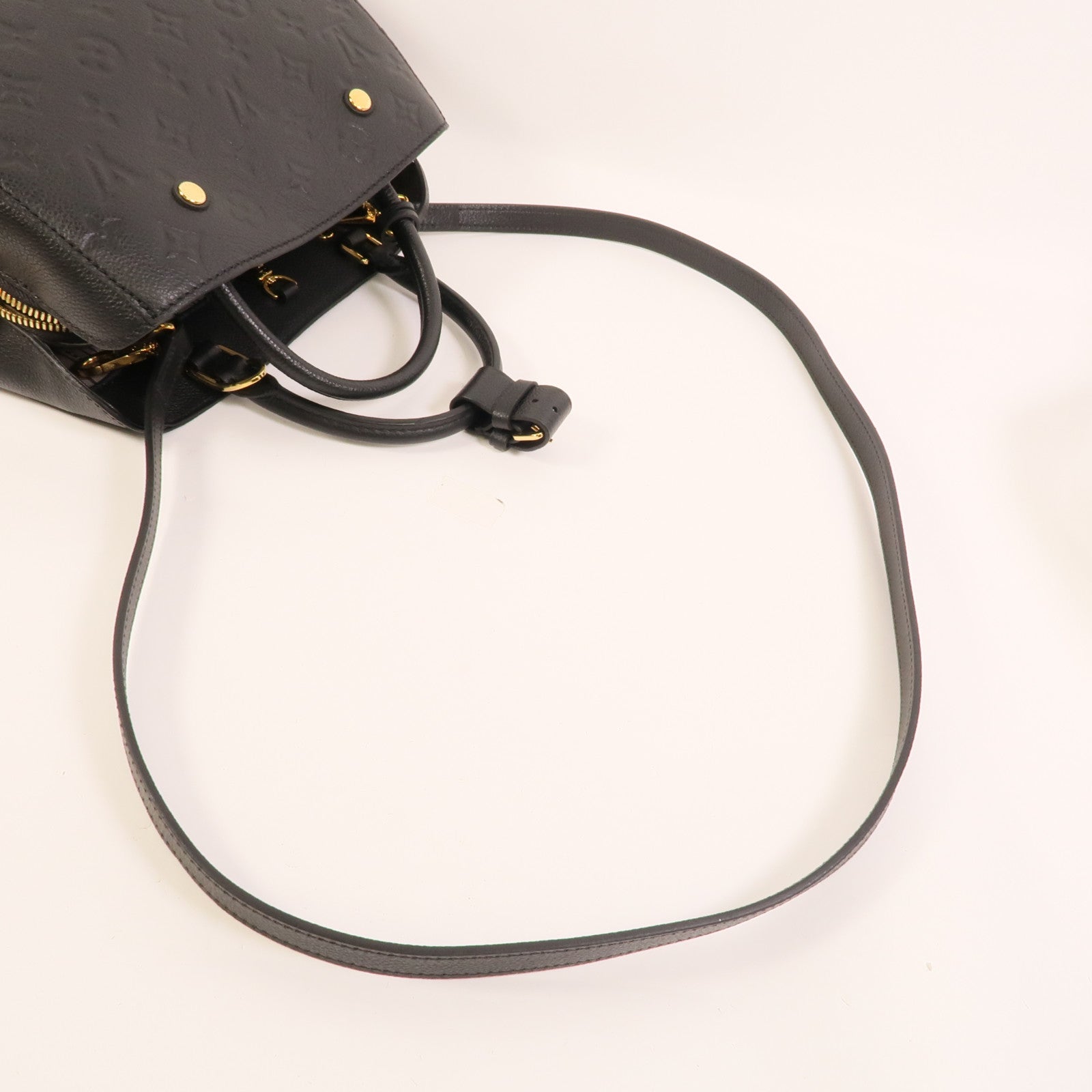 LOUIS VUITTON Monogram Empreinte Montaigne BB手挽肩背兩用袋