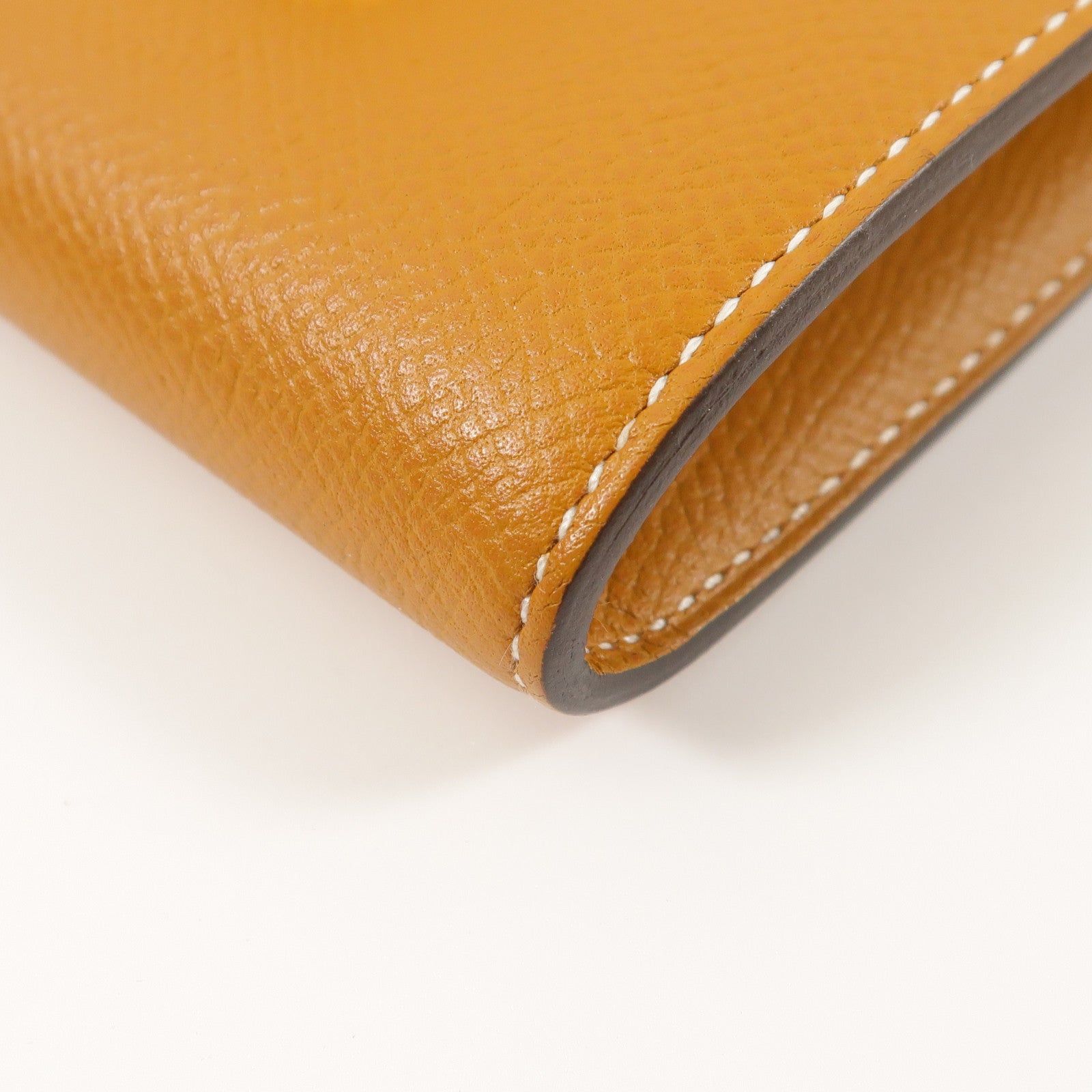 HERMES Epsom皮革Constance Compact Wallet錢包Gold