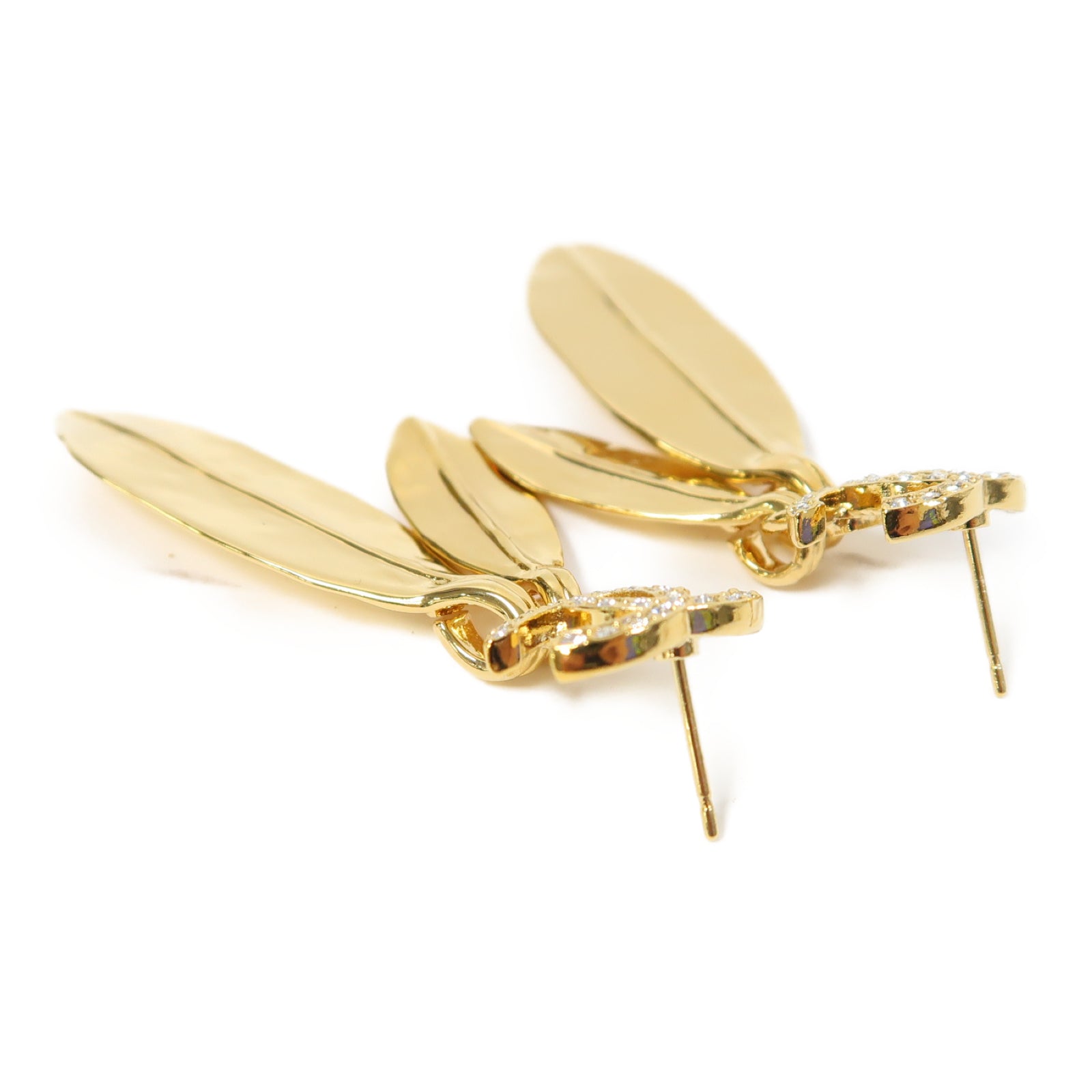 CHANEL 金屬Earrings耳環金色