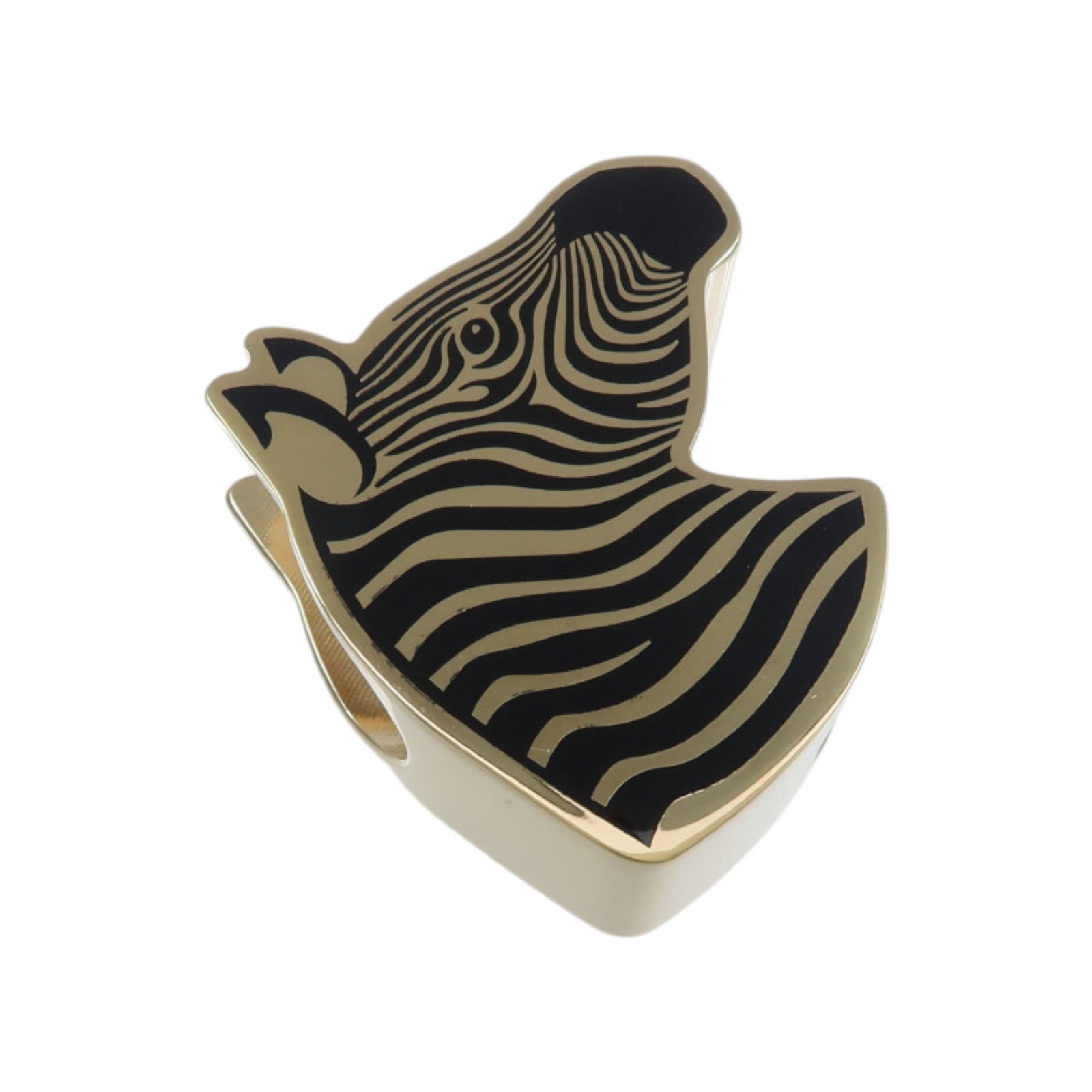 HERMES 金屬Zebra Scarf Ring絲巾扣