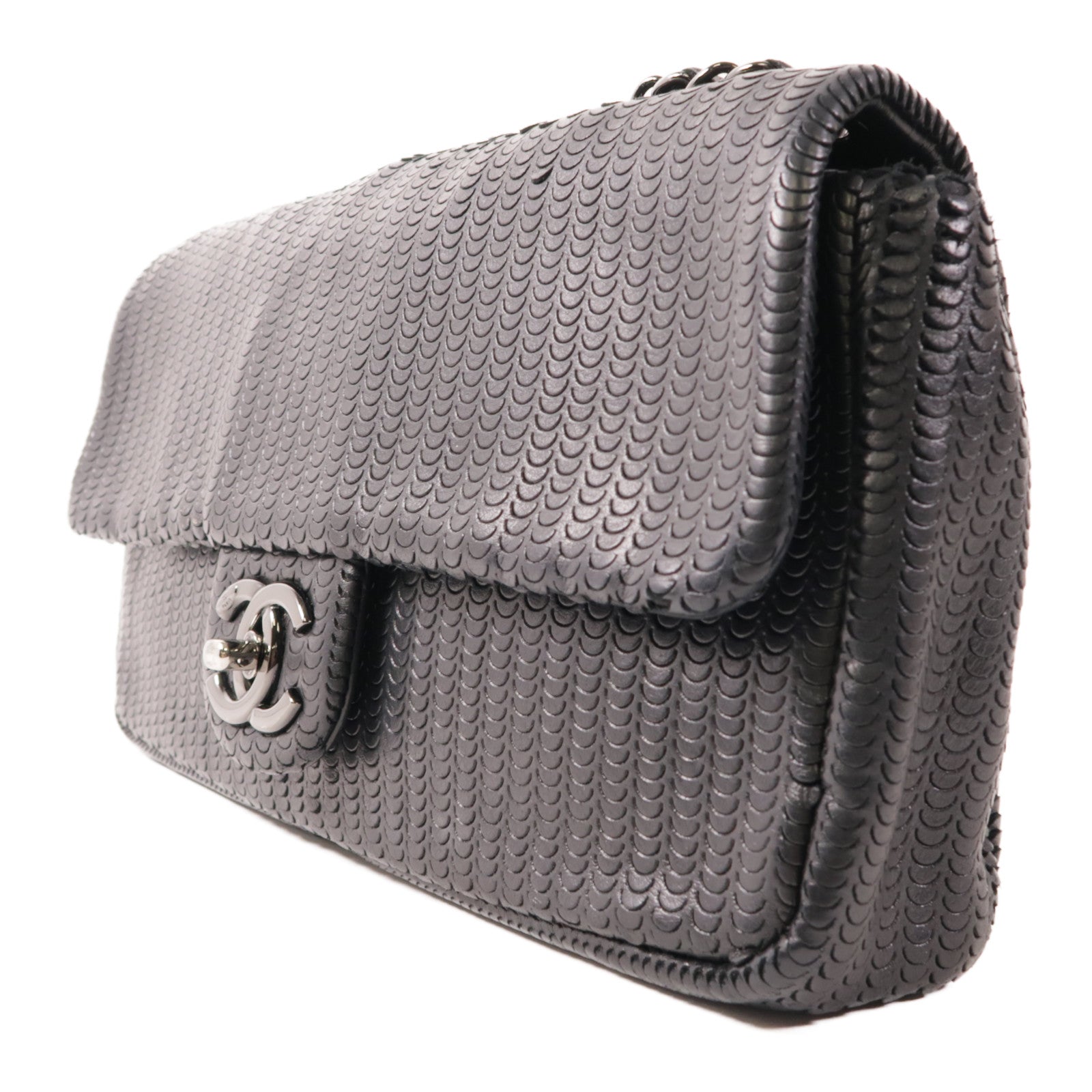 CHANEL 牛皮皮革Chain Shoulder鏈帶肩背袋