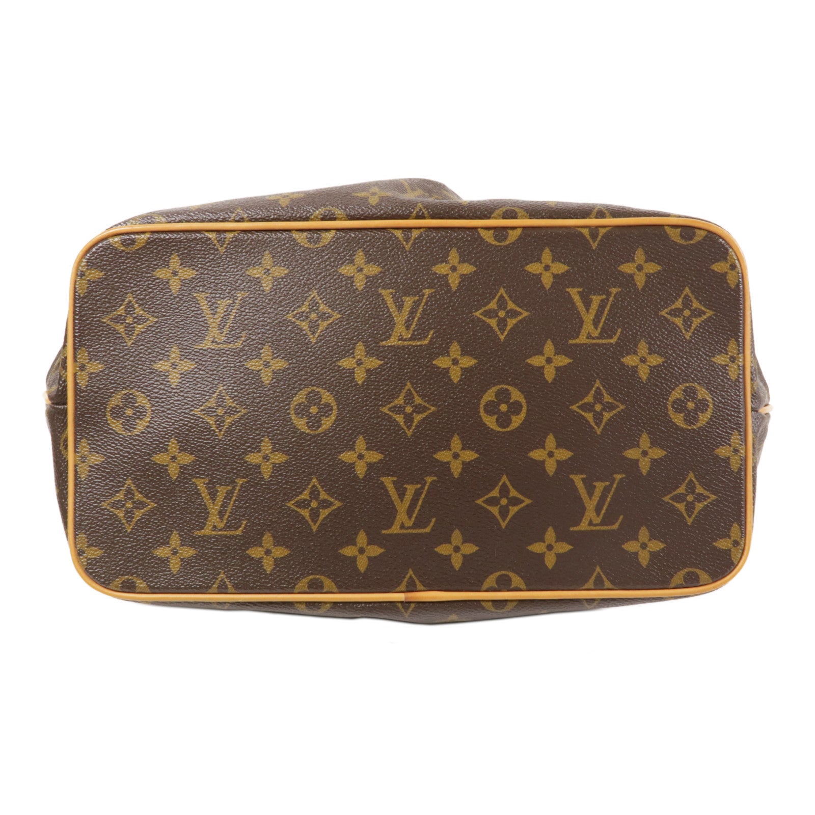 LOUIS VUITTON Monogram Palermo PM金扣手挽肩背兩用袋棕色