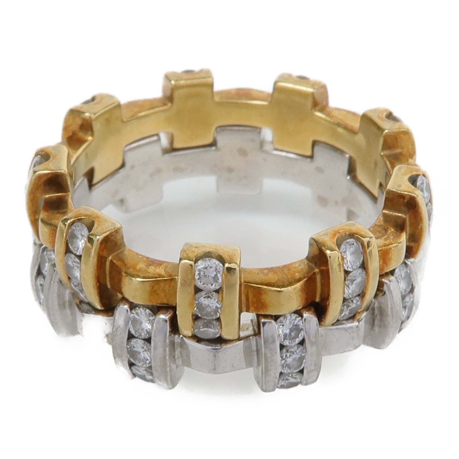 CHANEL 18K白金/黃金Diamond Ring鑽石戒指Chanel#50/US#5
