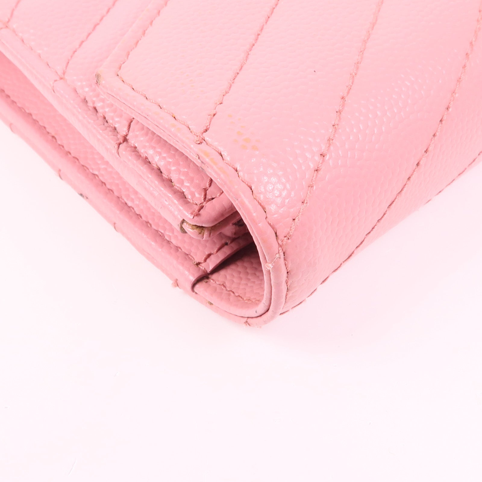 SAINT LAURENT 牛皮皮革Long Wallet金扣長錢包