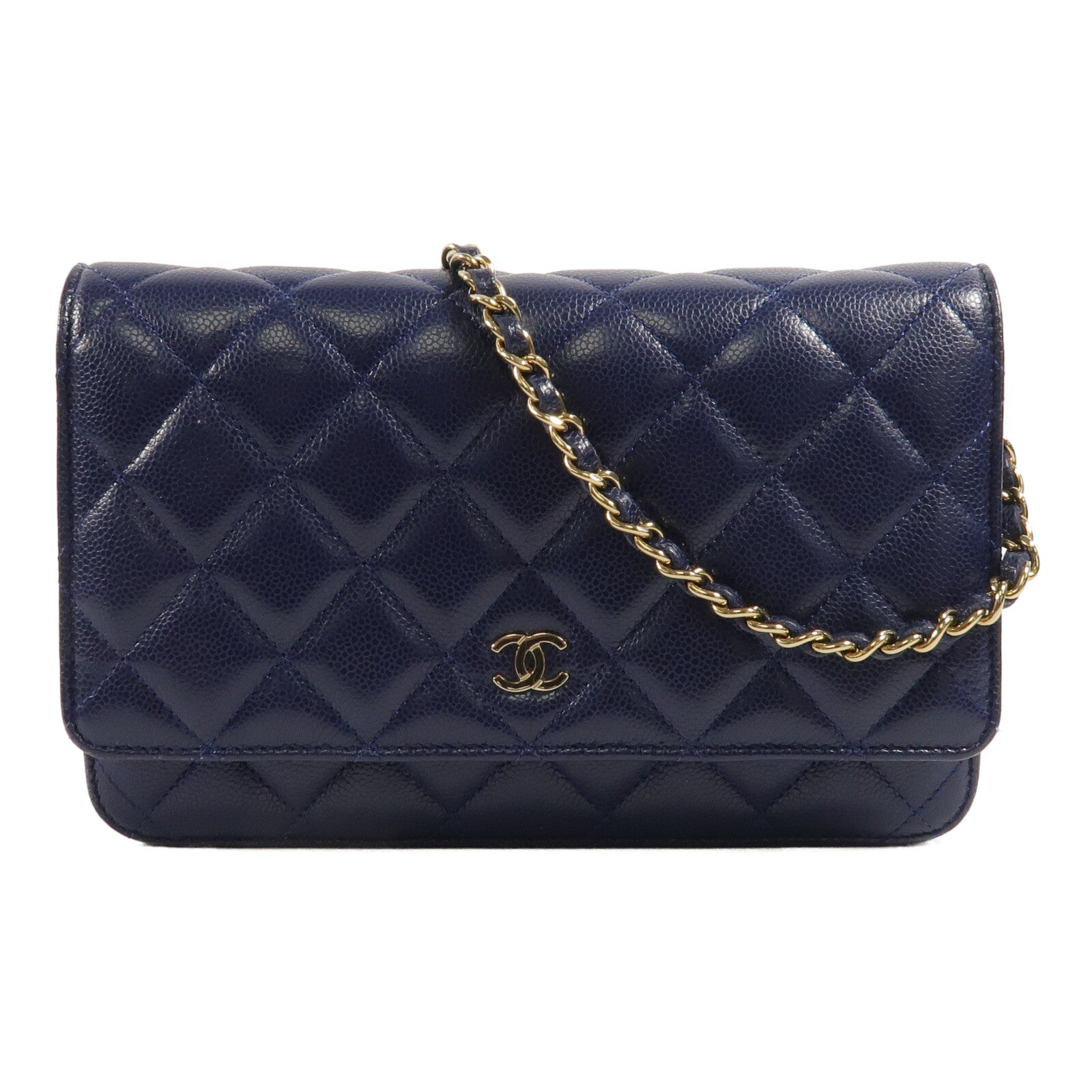 CHANEL 牛皮皮革WOC Wallet On Chain鏈帶肩背袋