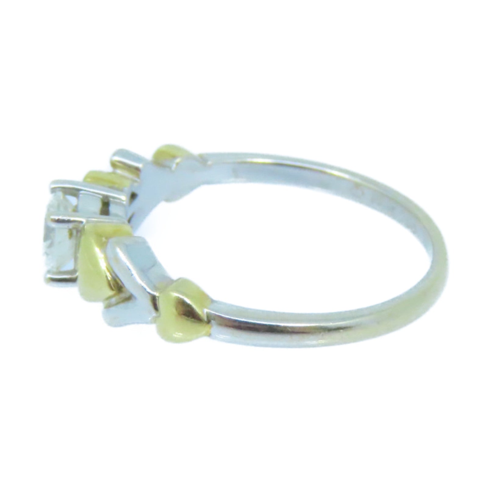 JEWELRY 18K黄金/白金Diamond Ring钻石戒指US#6.25