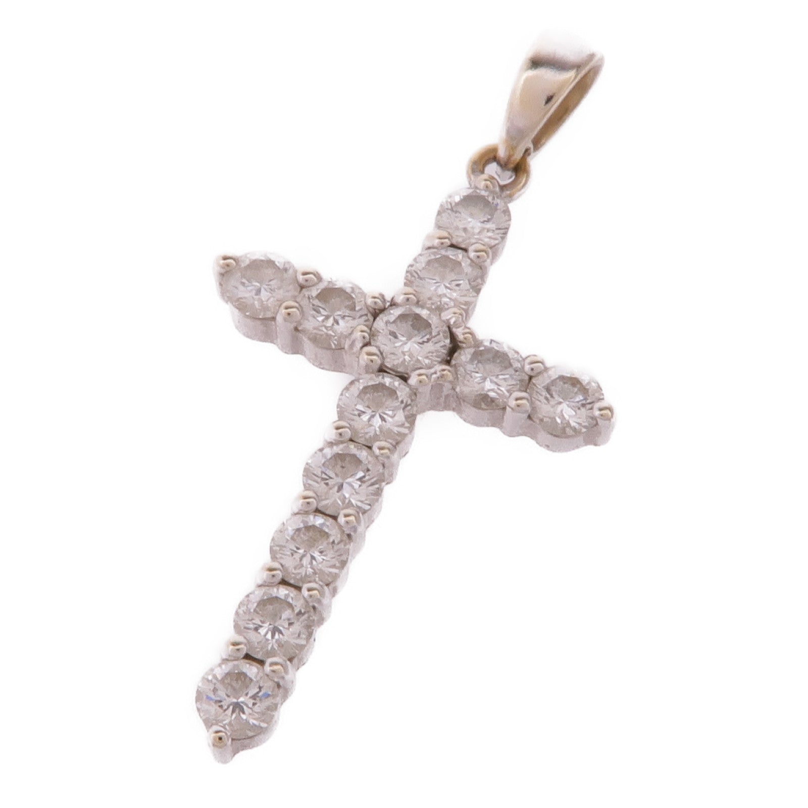 JEWELRY 18K白金Diamond Pendant Top鑽石吊墜