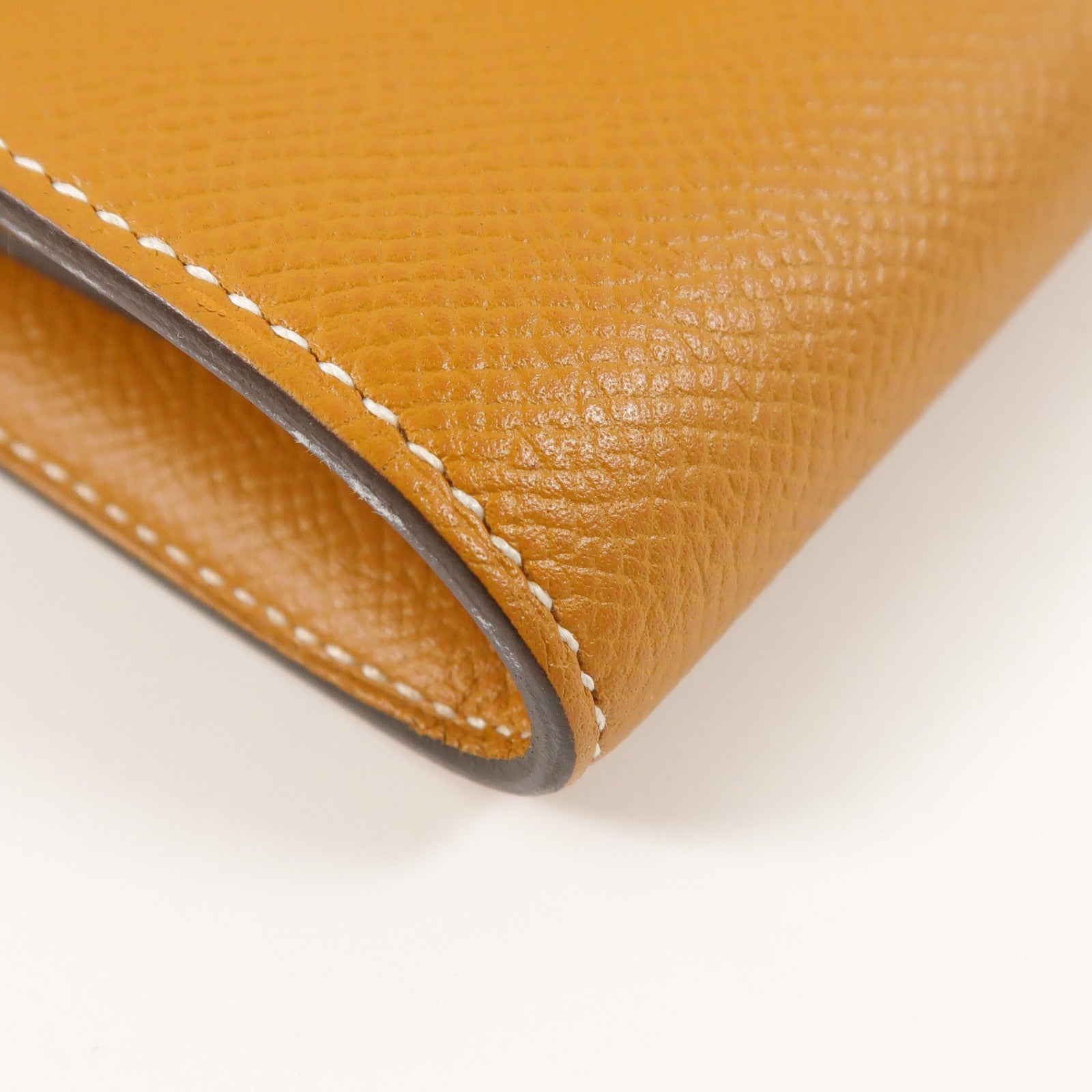 HERMES Epsom皮革Constance Compact Wallet錢包Gold