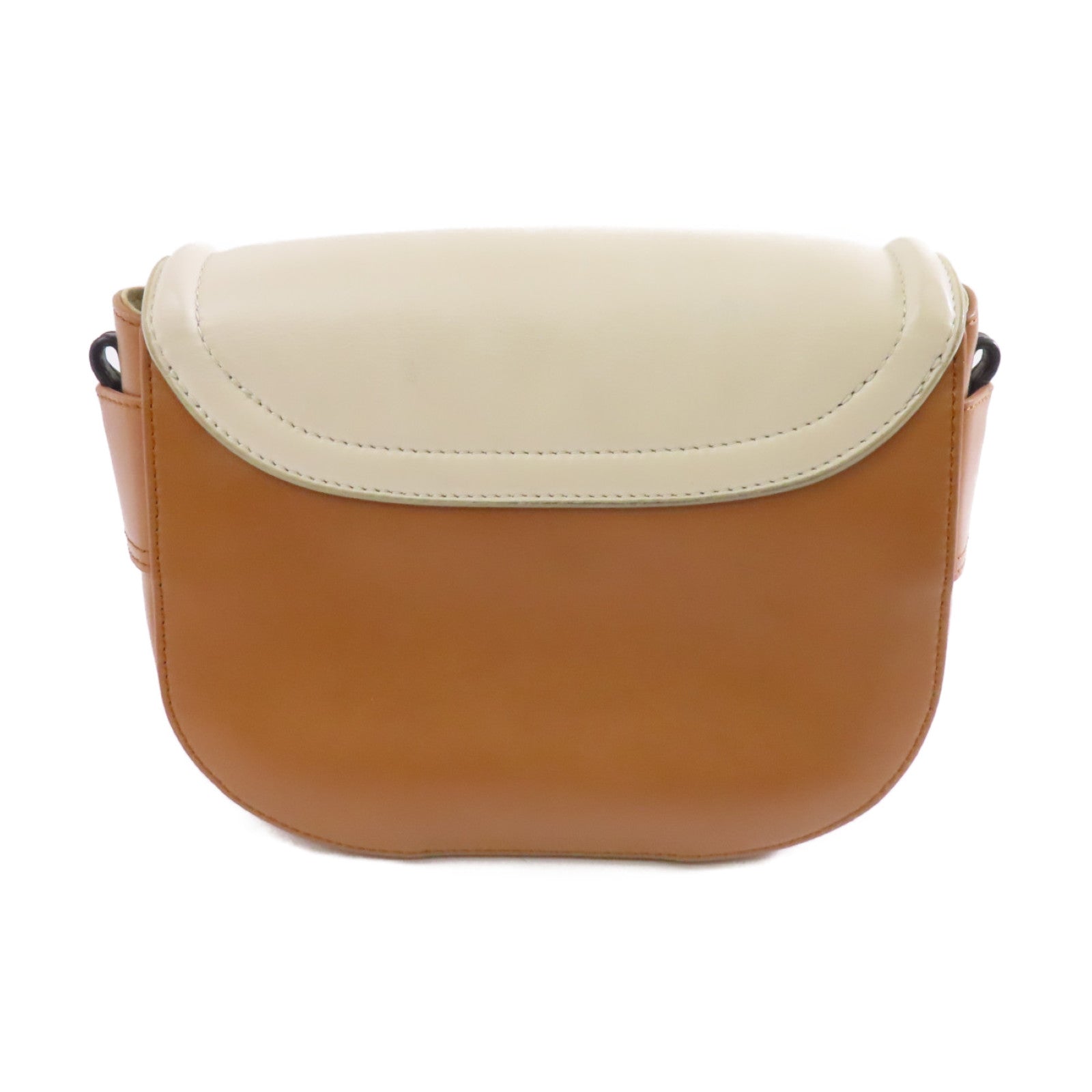 SEE BY CHLOE 牛皮皮革Shoulder Bag金扣肩背袋棕色