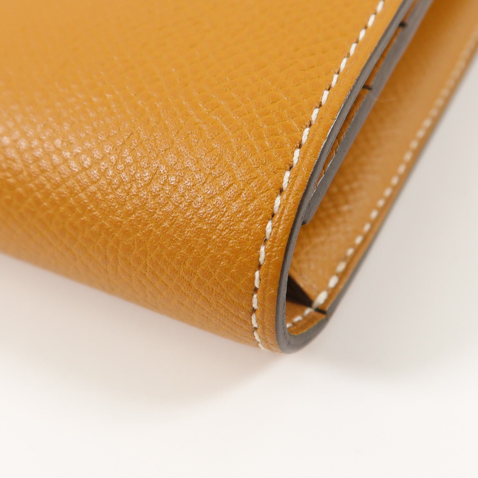 HERMES Epsom皮革Constance Compact Wallet錢包Gold