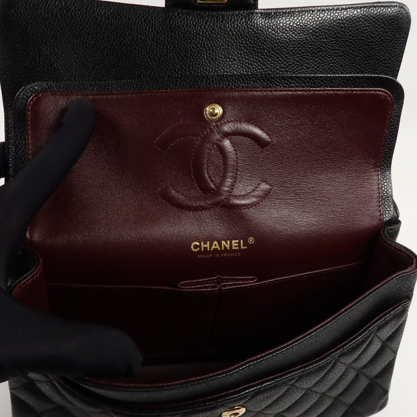CHANEL 牛皮皮革Classic 25鏈帶肩背袋