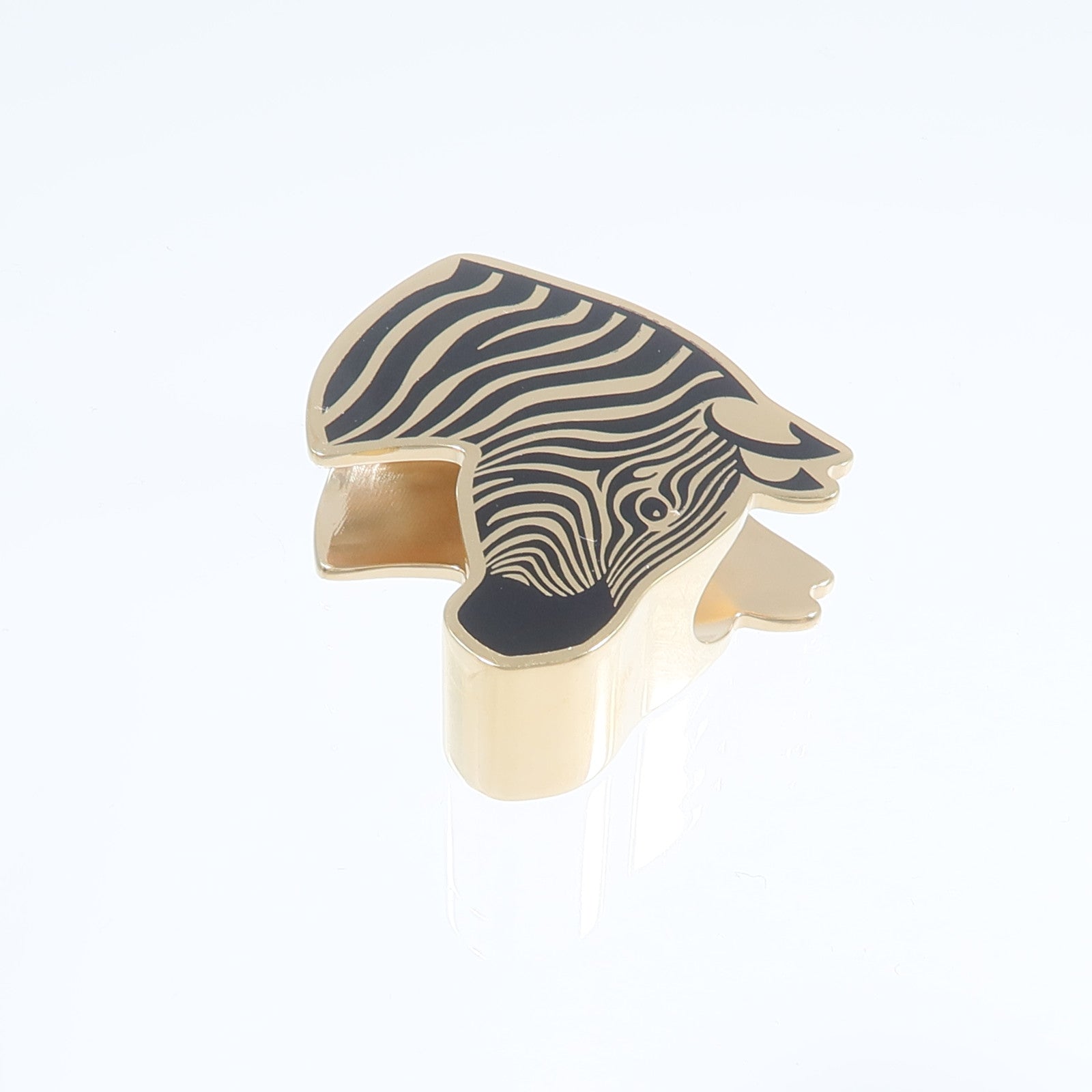 HERMES 金屬Zebra Scarf Ring絲巾扣