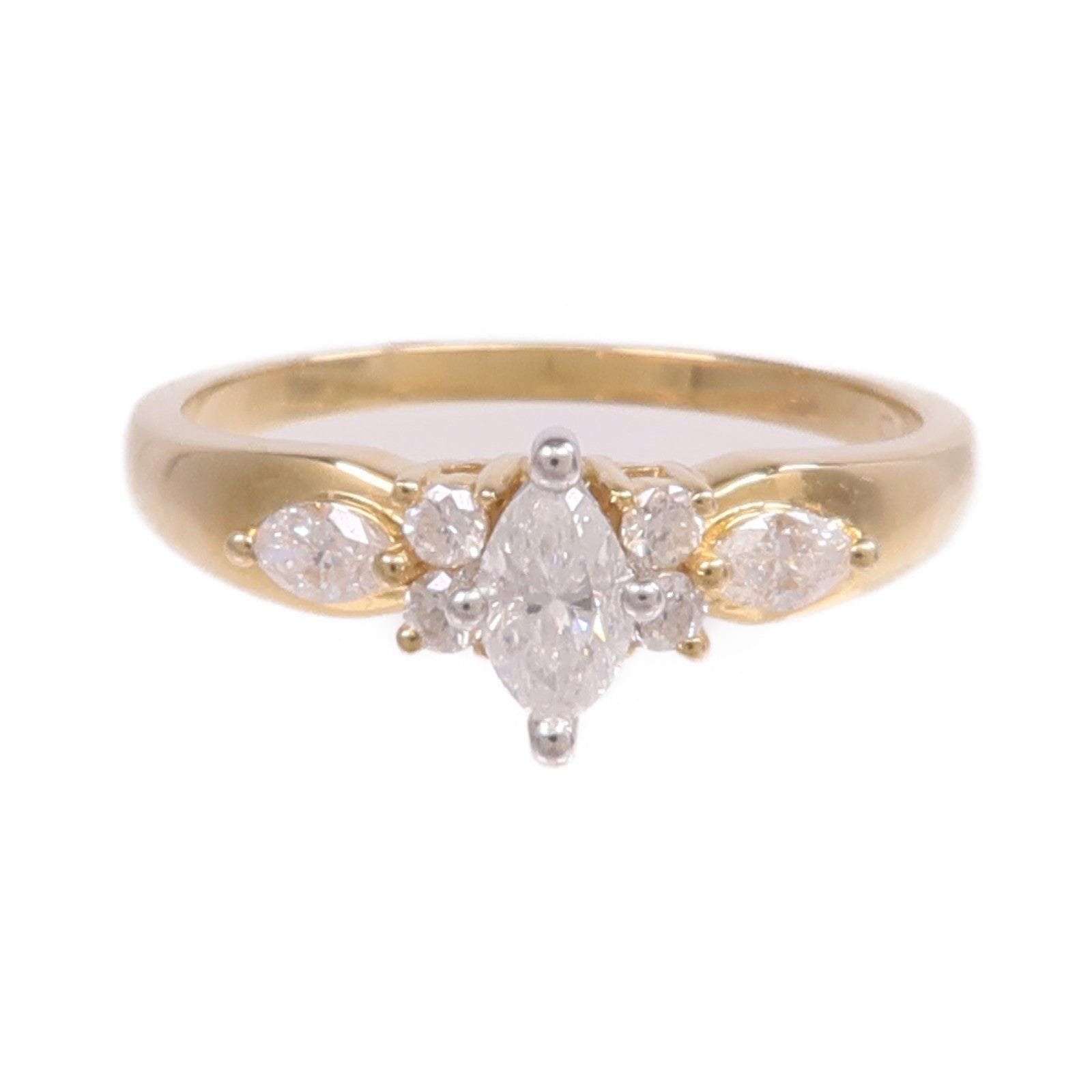 JEWELRY 14K黃金/白金Diamond Ring鑽石戒指US#6.75