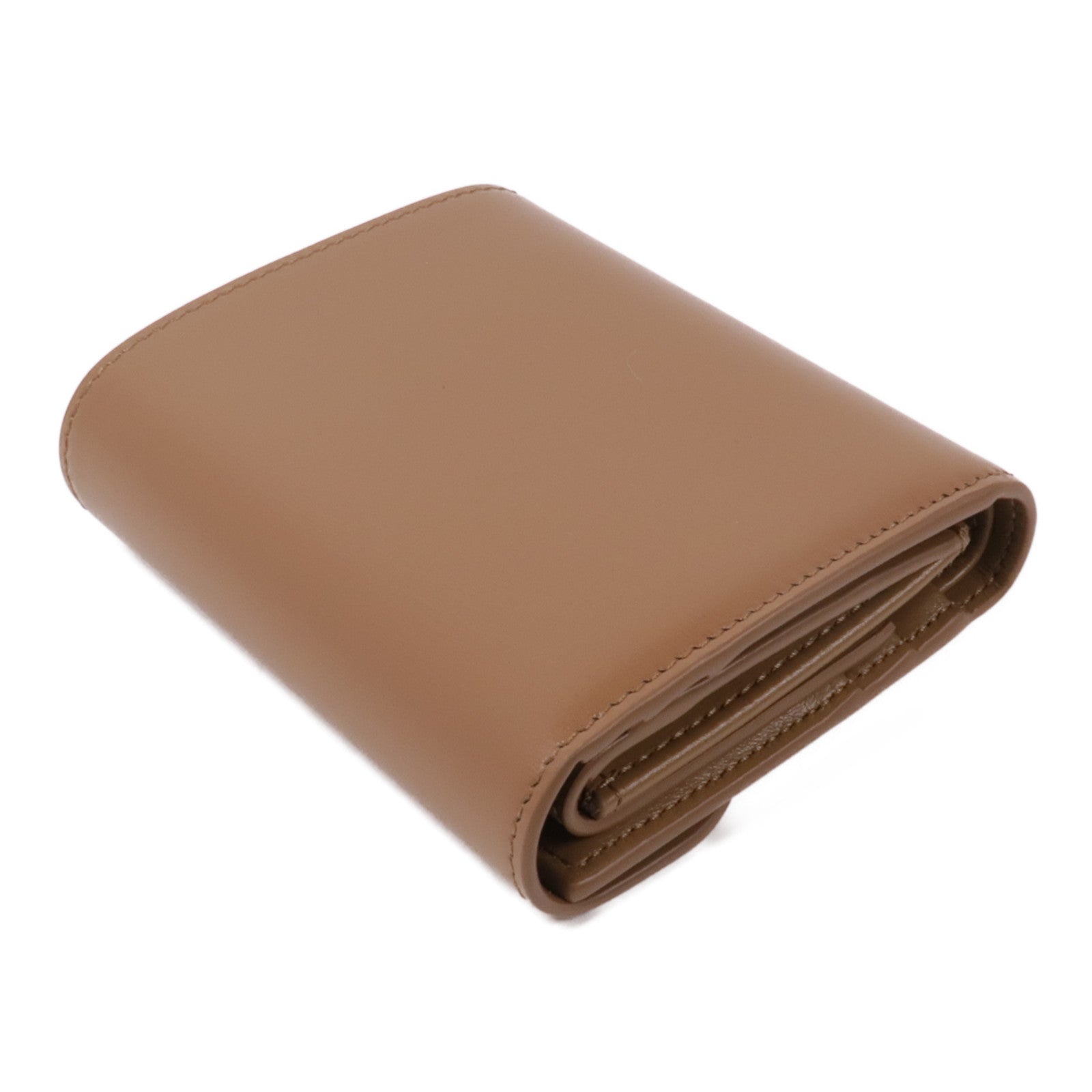 CELINE 牛皮皮革Small Flap Triomple Wallet金扣錢包