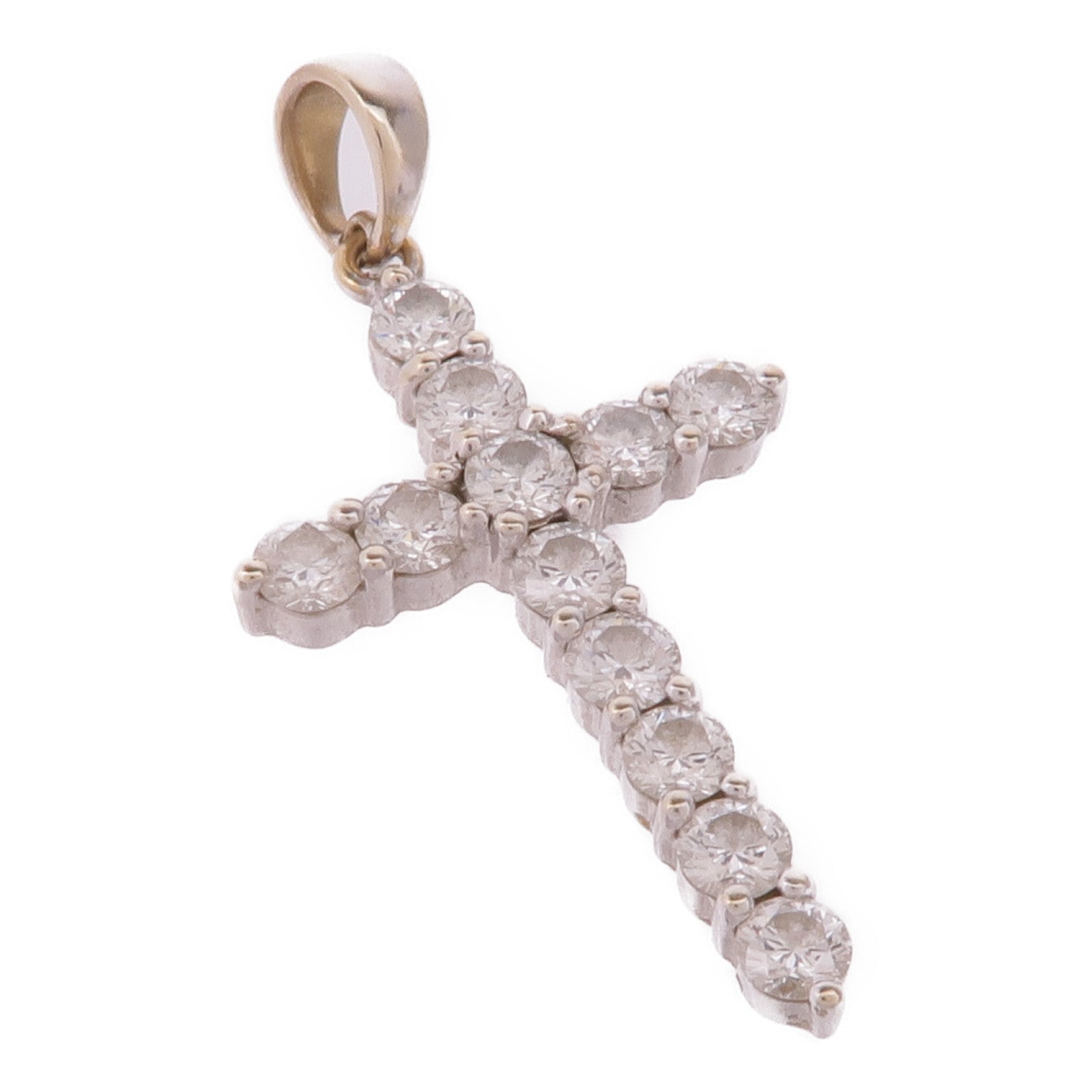 JEWELRY 18K白金Diamond Pendant Top鑽石吊墜