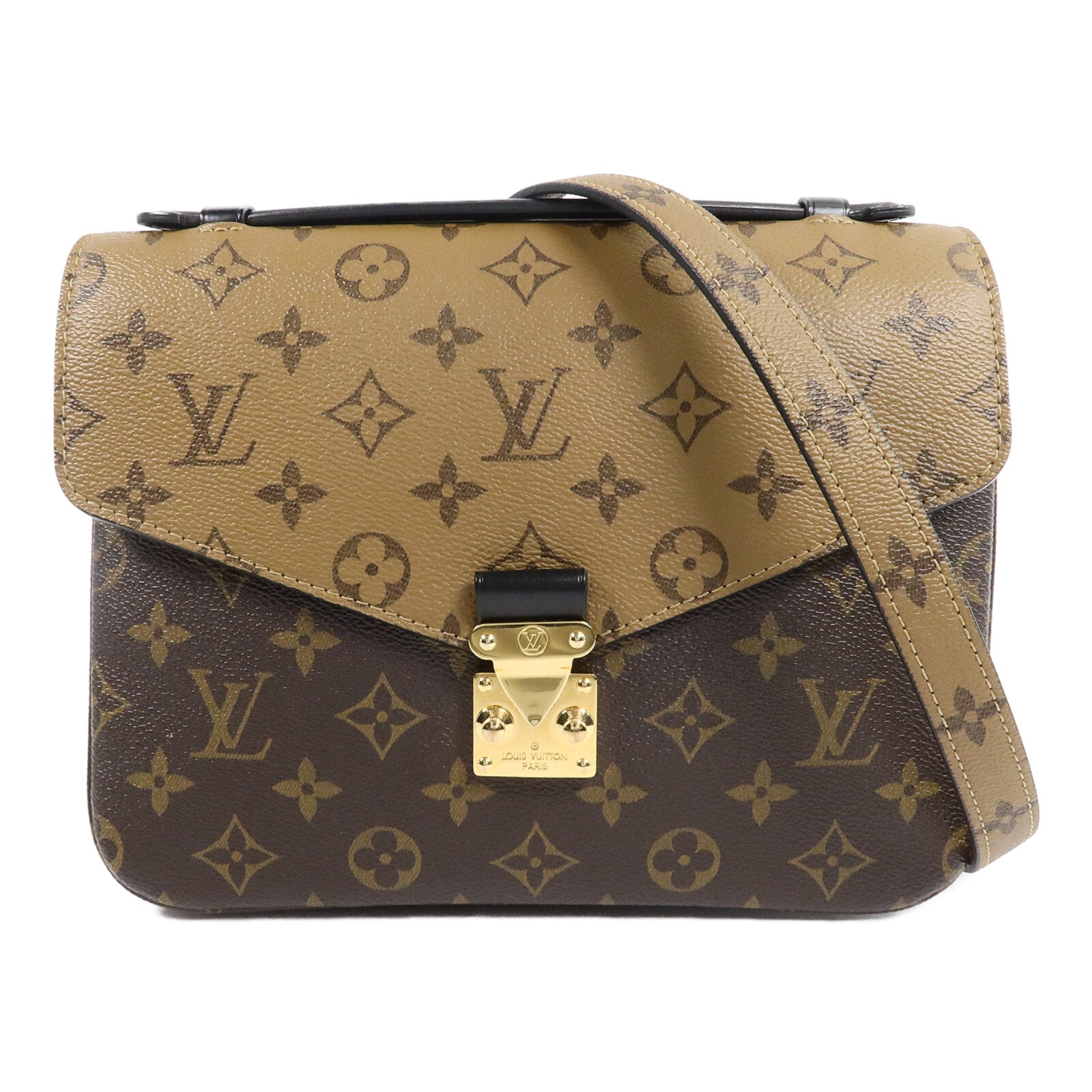 LOUIS VUITTON Monogram Reverse Pochette Metis手挽肩背兩用袋