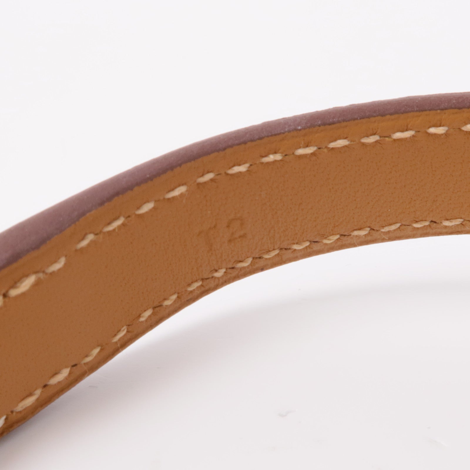 HERMES Swift皮革O'Kelly Bracelet金扣手鐲Gold