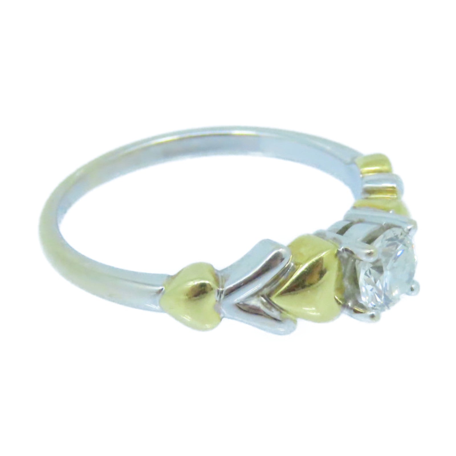 JEWELRY 18K黄金/白金Diamond Ring钻石戒指US#6.25
