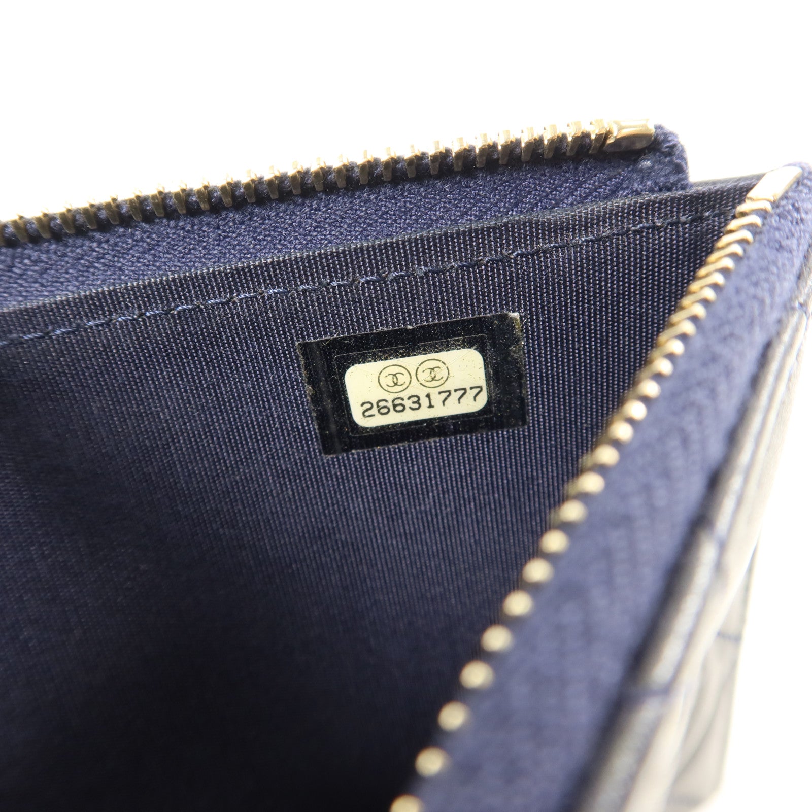 CHANEL 羊皮皮革Boy Zipper Long Wallet長錢包