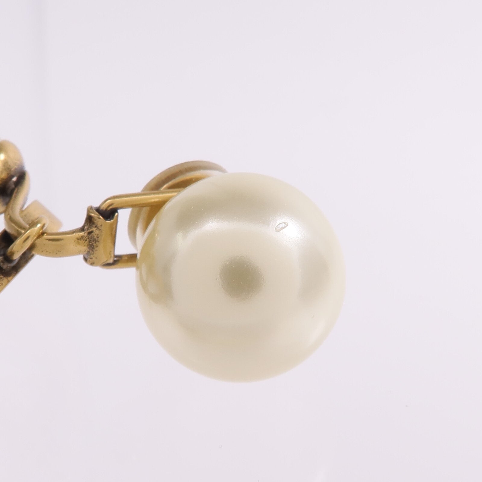 Dior 金屬/PVC Earrings Cilp金扣耳環